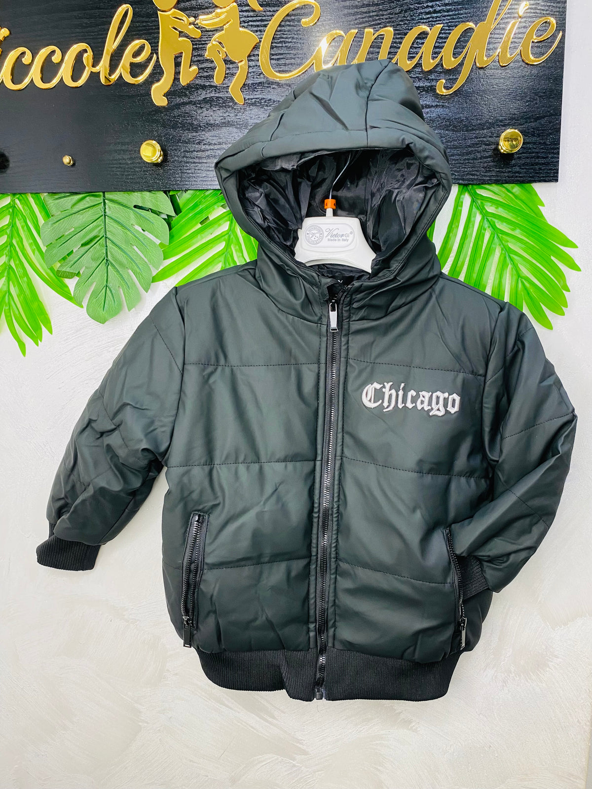 Giubbotto Chicago Nero Bomber K1100