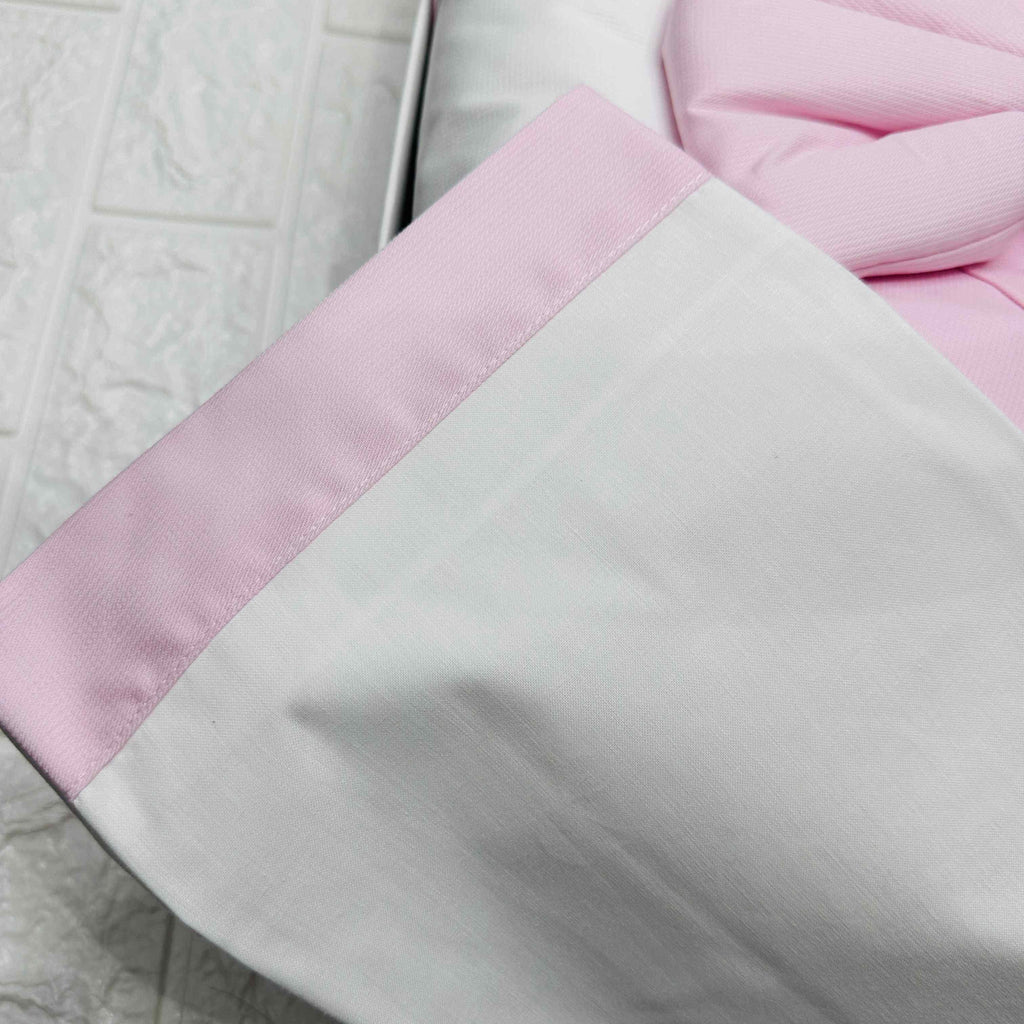 Set completo nascita ciniglia fiocco rosa