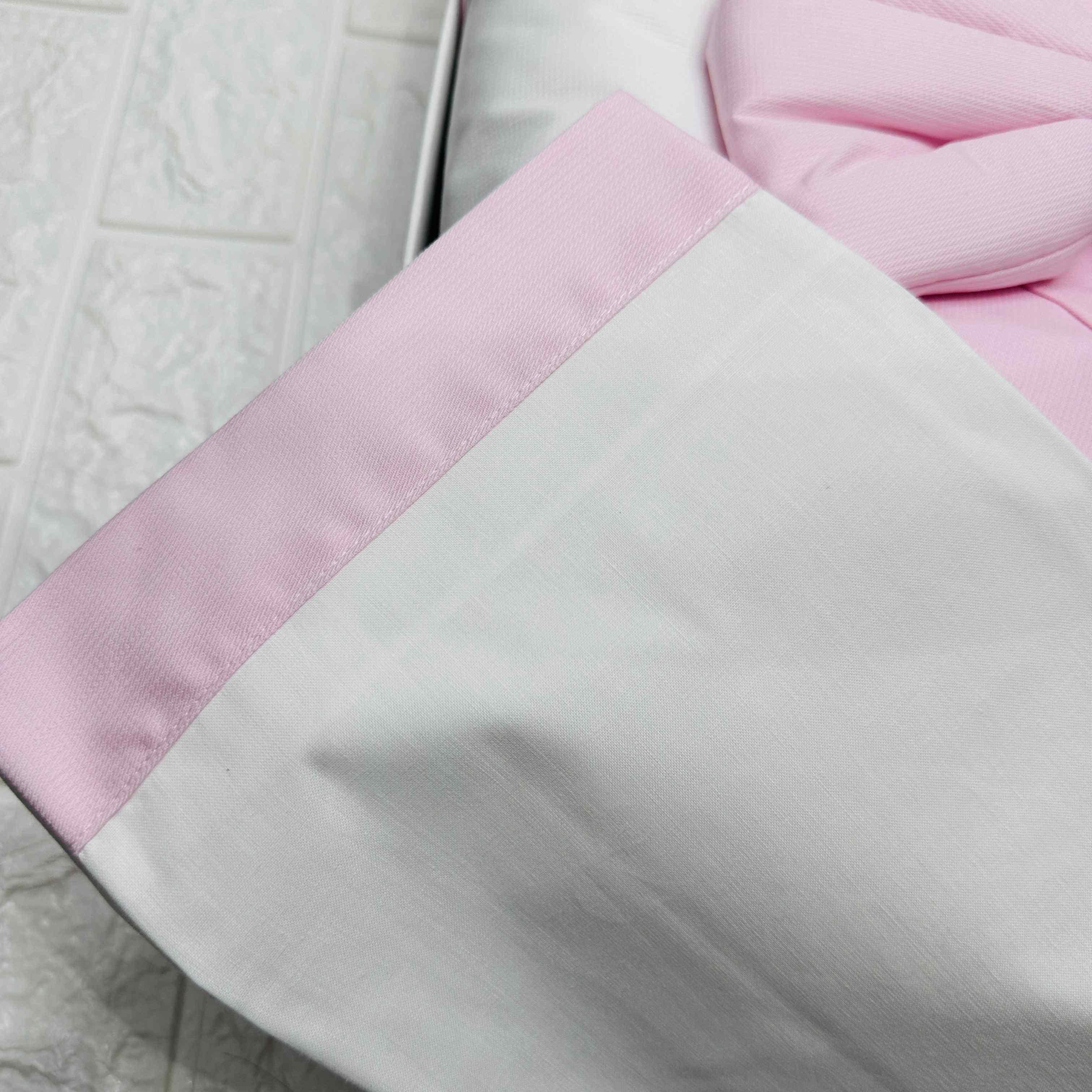 Set completo carrozzina fiocco rosa