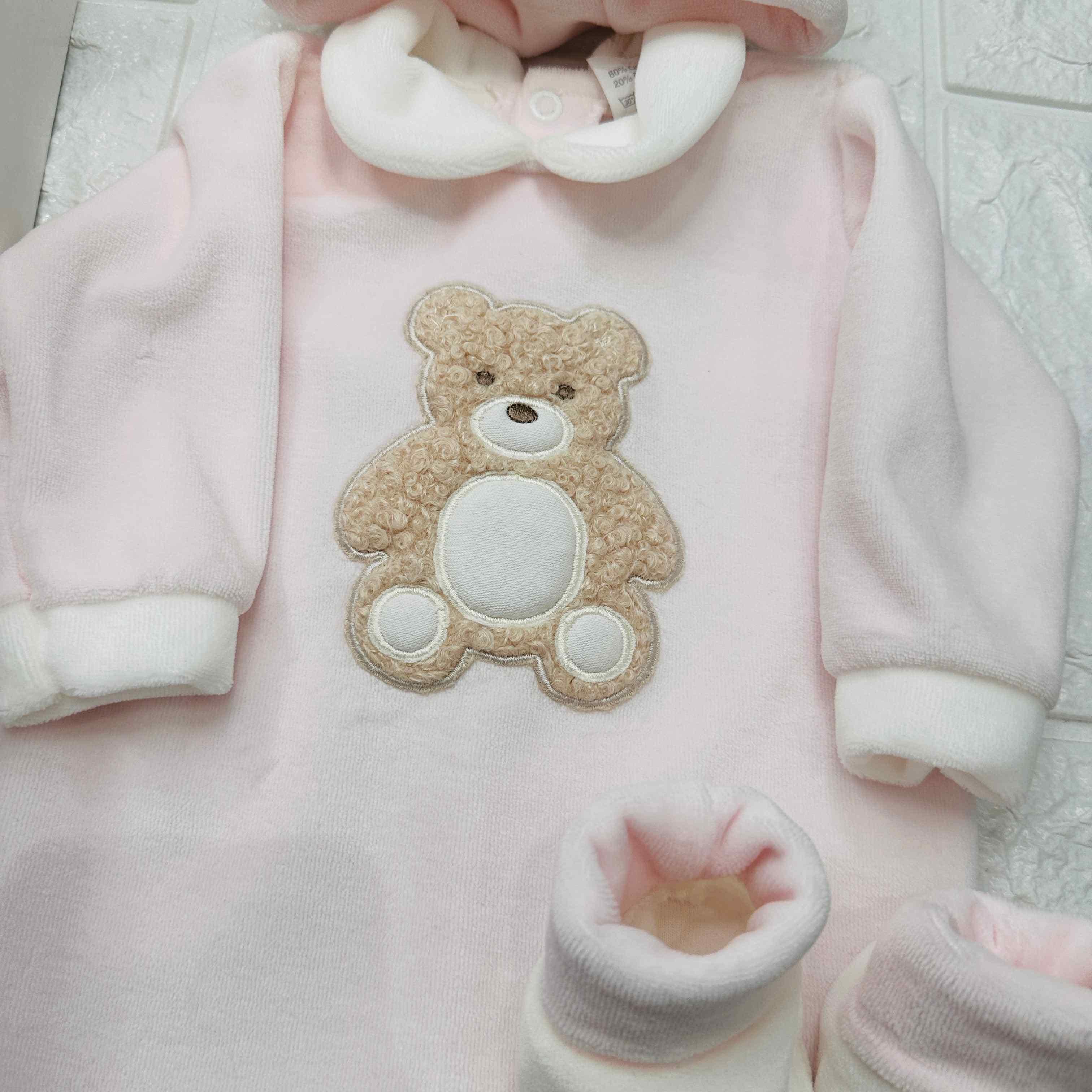 Set Nascita ciniglia Orso Rosa