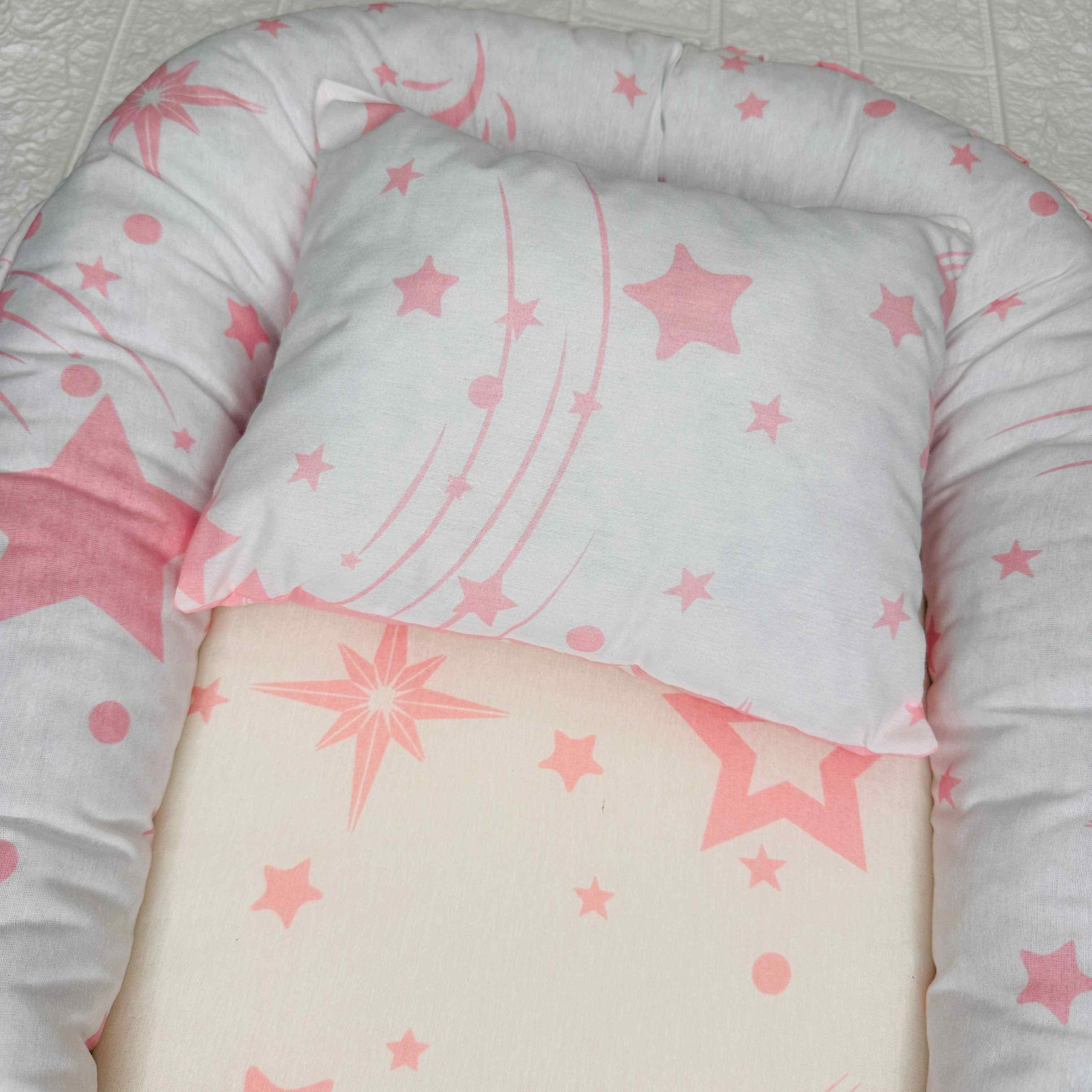 Riduttore carrozzina stelle rosa 75x46 cm