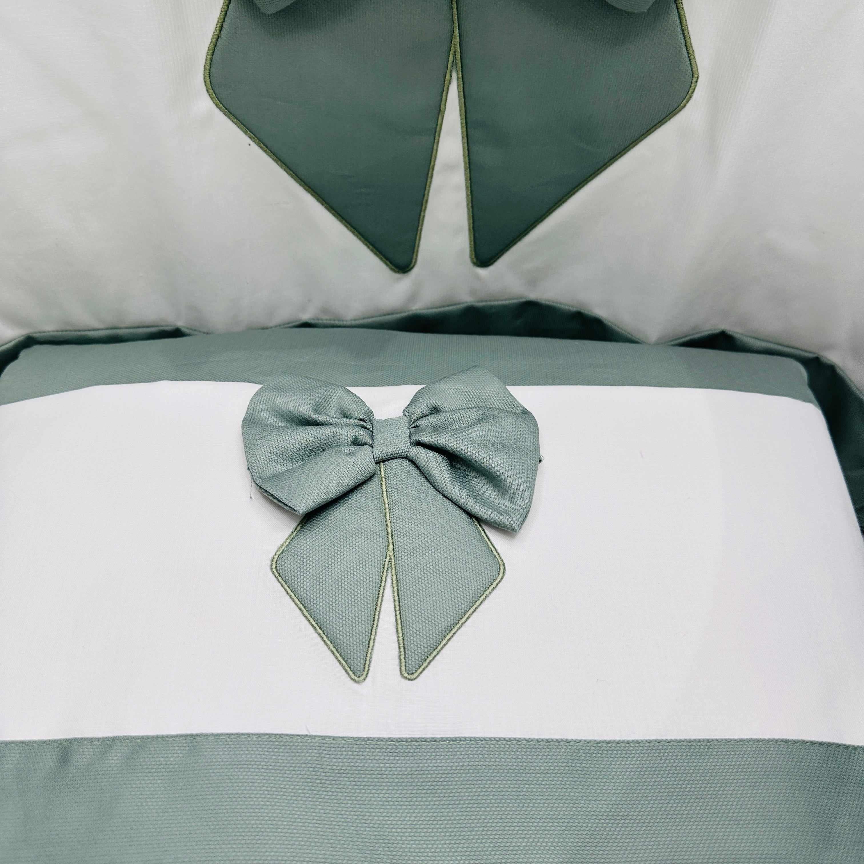 Set completo culla fiocco verde