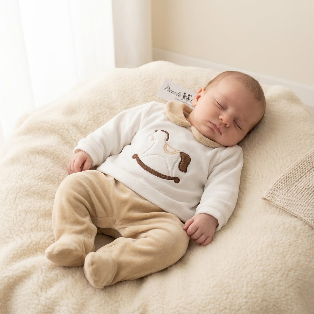 Tutina Ciniglia Cavallino Giubebe’ Beige Gb9r0064