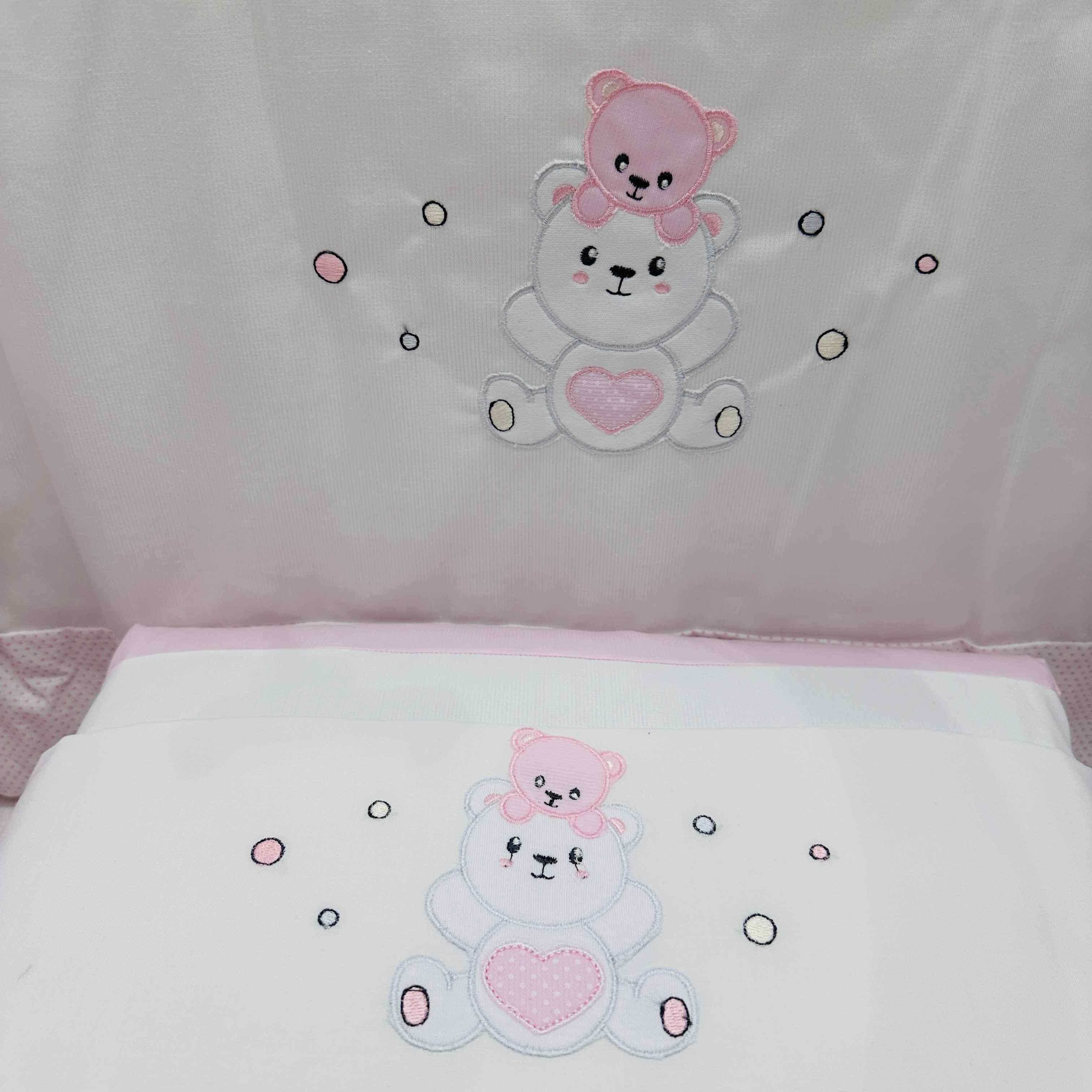 Set completo culla Orso suona  Rosa