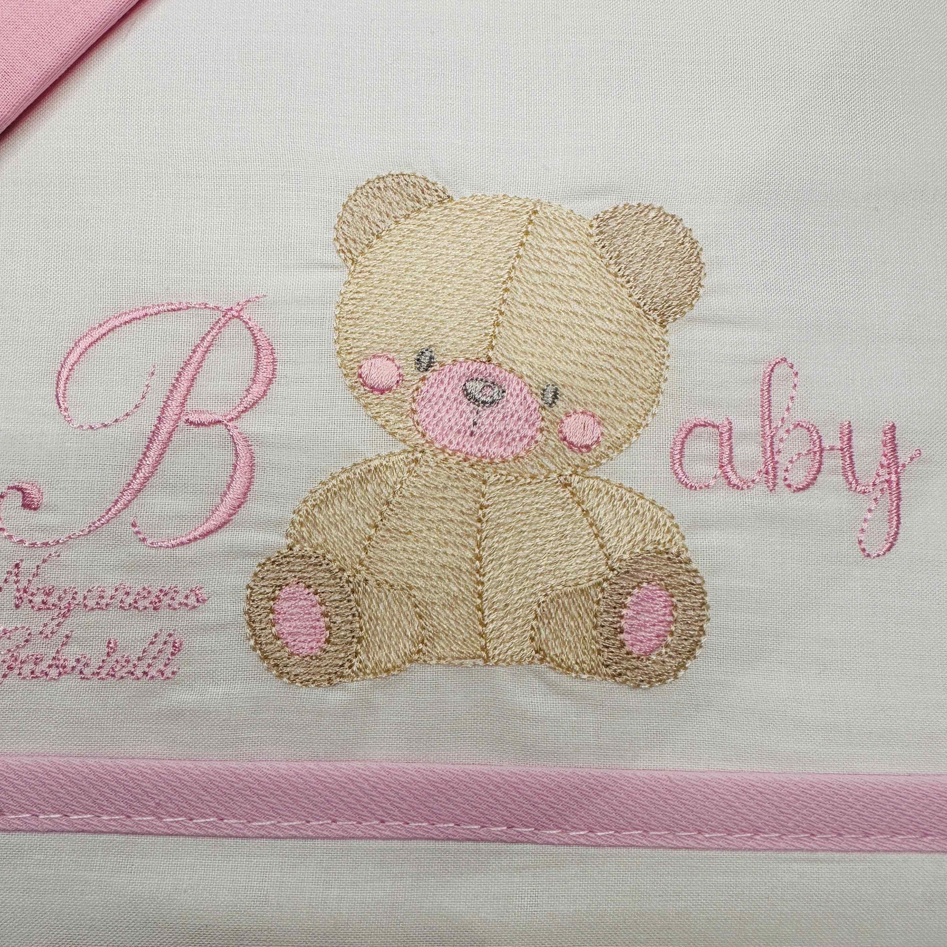Lenzuola Next to me orso rosa