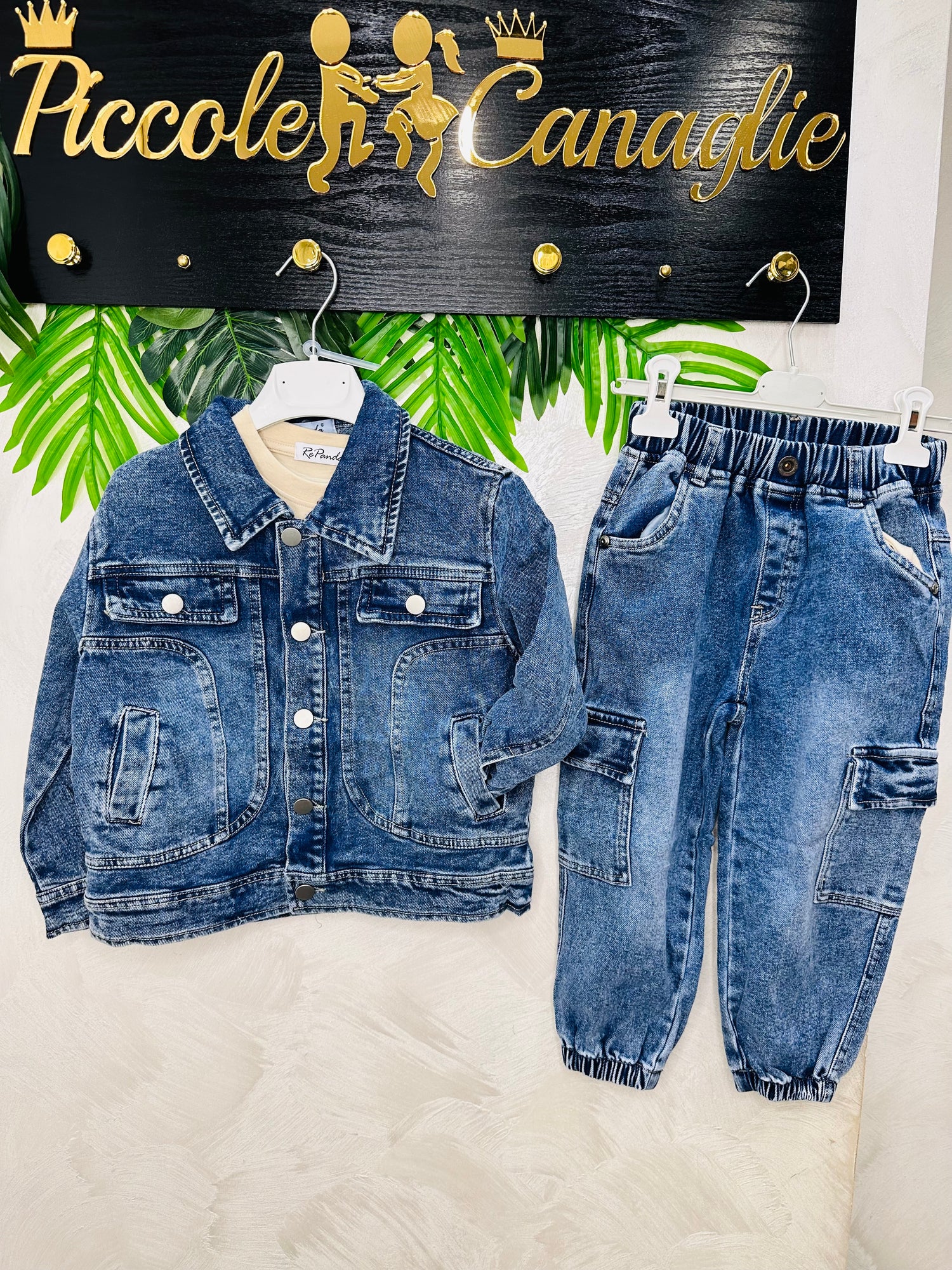 Completo Denim Vintage Figo Style 2066 Beige