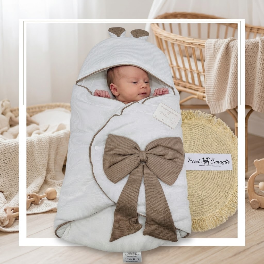 Baby Sacco Fiocco Nazareno Gabrielli Ng5772 Bianco