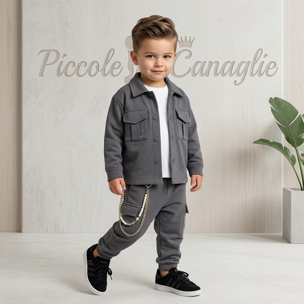 Completo Modaiolo Bad Boys 6238 Grigio