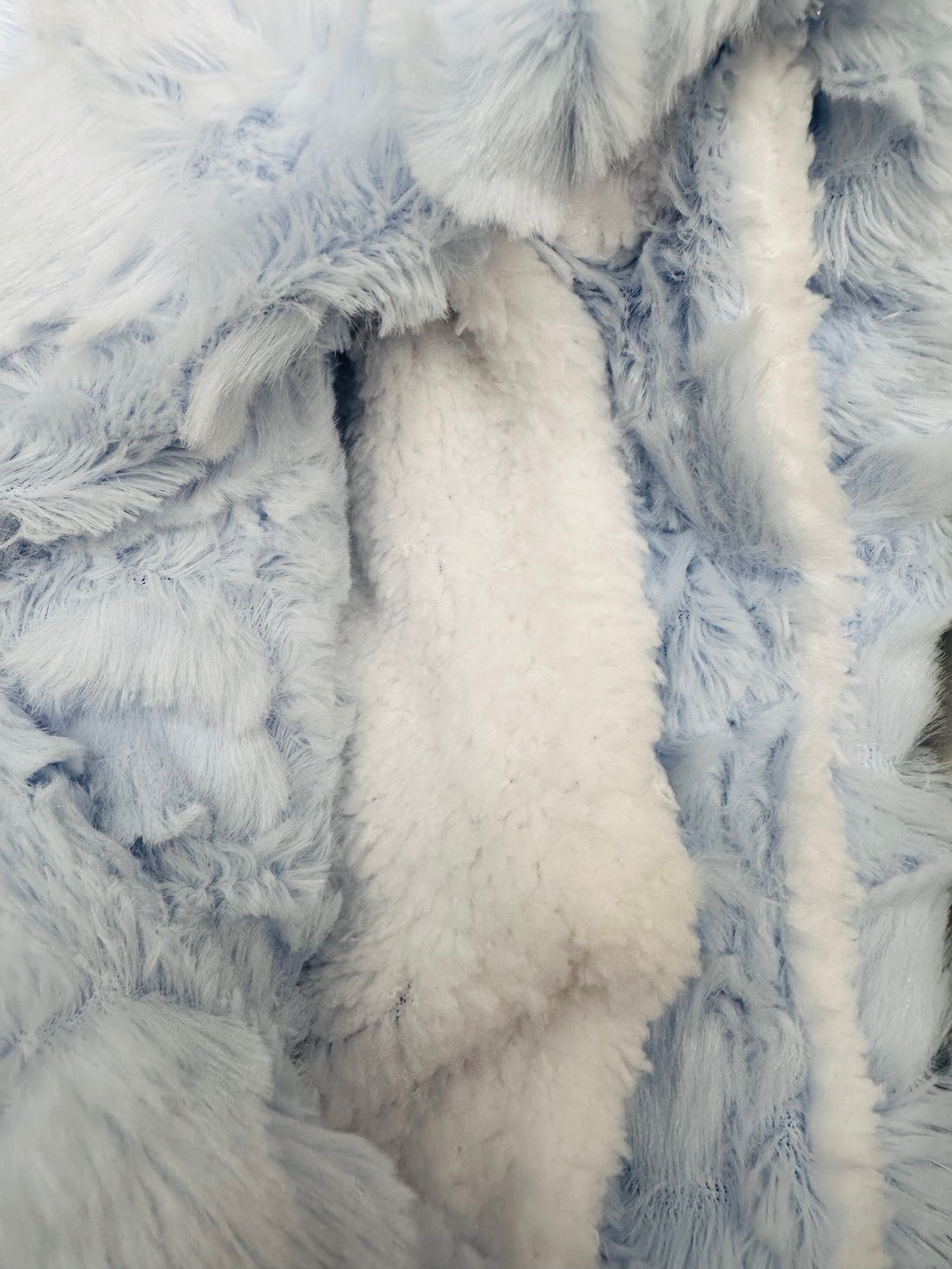 Coperta Carrozzina Pelliccietta Trama Cuoricini Celeste Nazareno Gabrielli Ng445