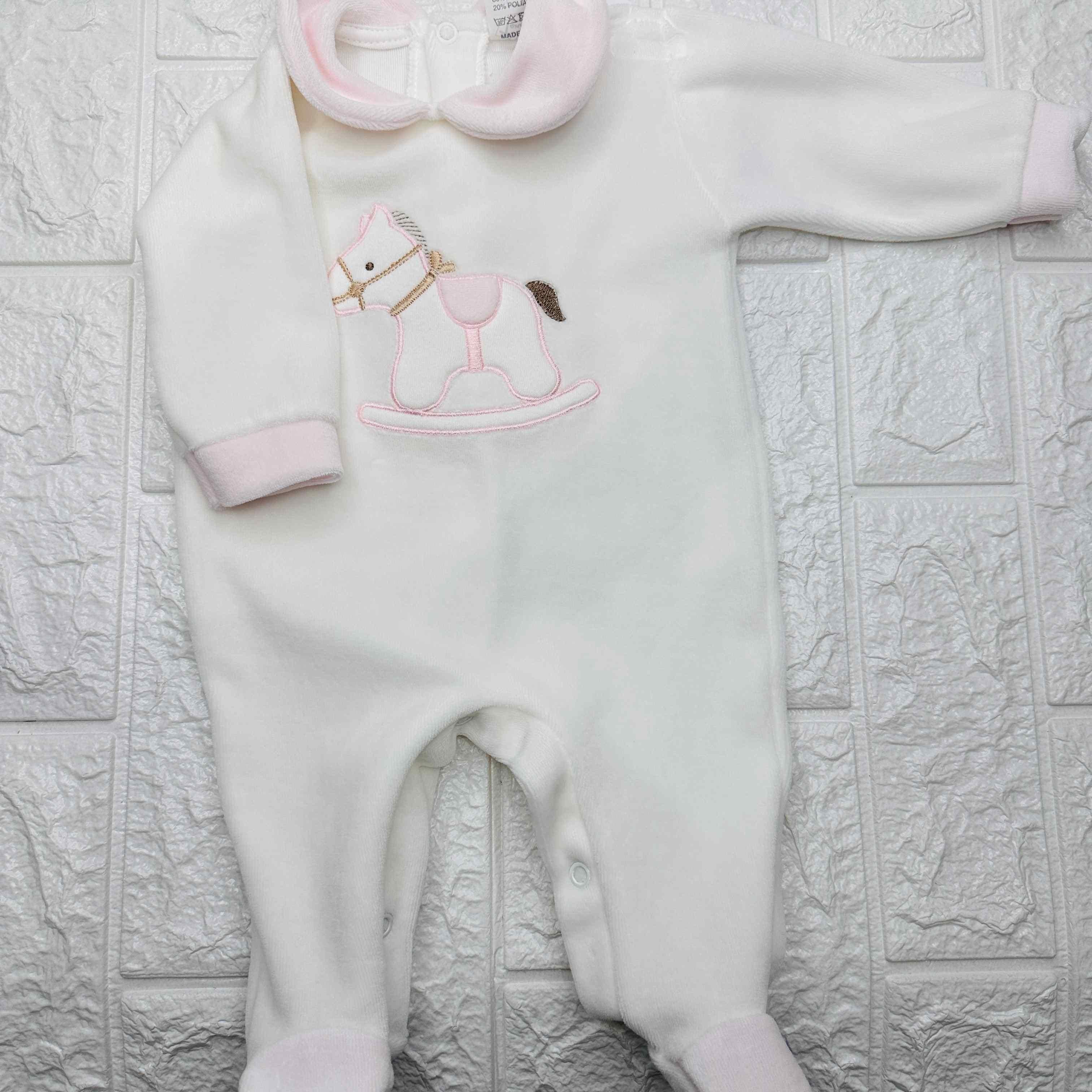 Tutina ciniglia Cavallo rosa 30412