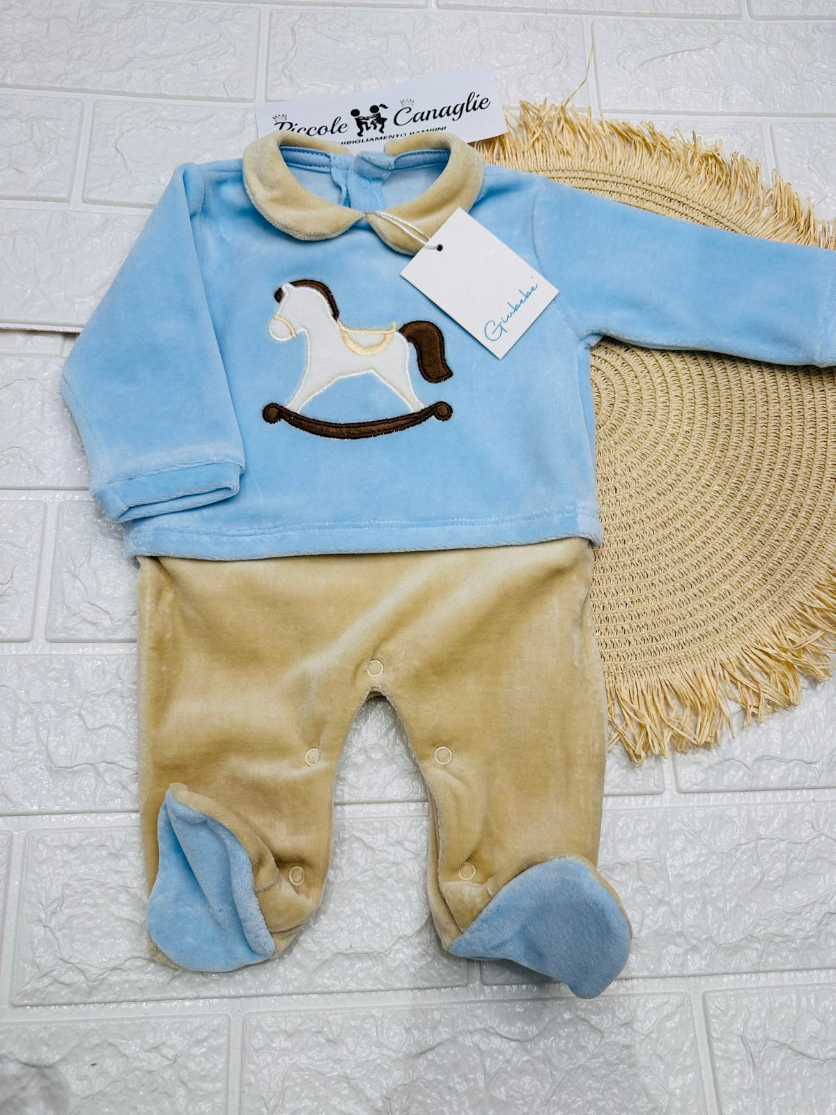 Tutina Ciniglia Cavallino Giubebe’ Celeste Gb9r0064