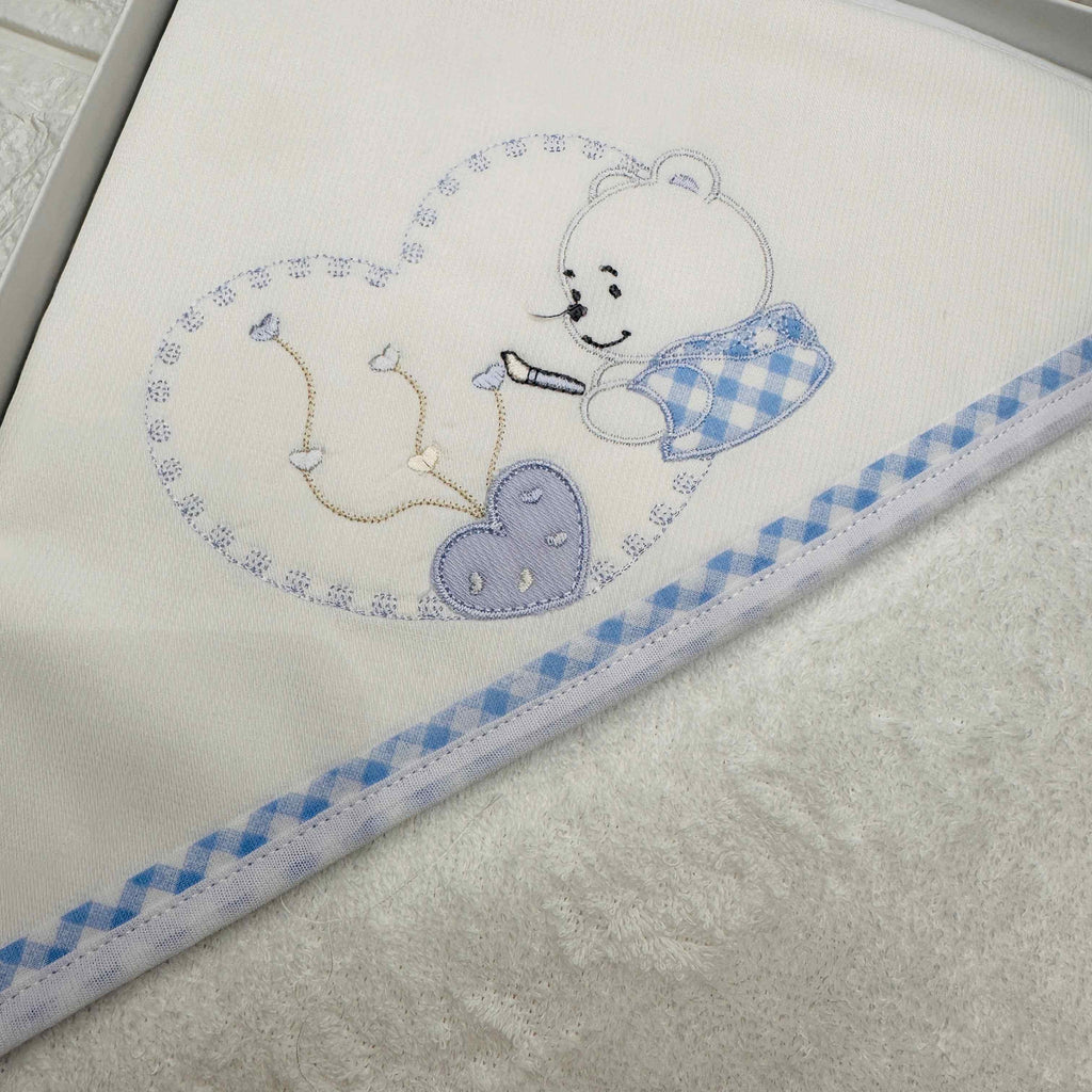 Accappatoio celeste neonato ART AT001161