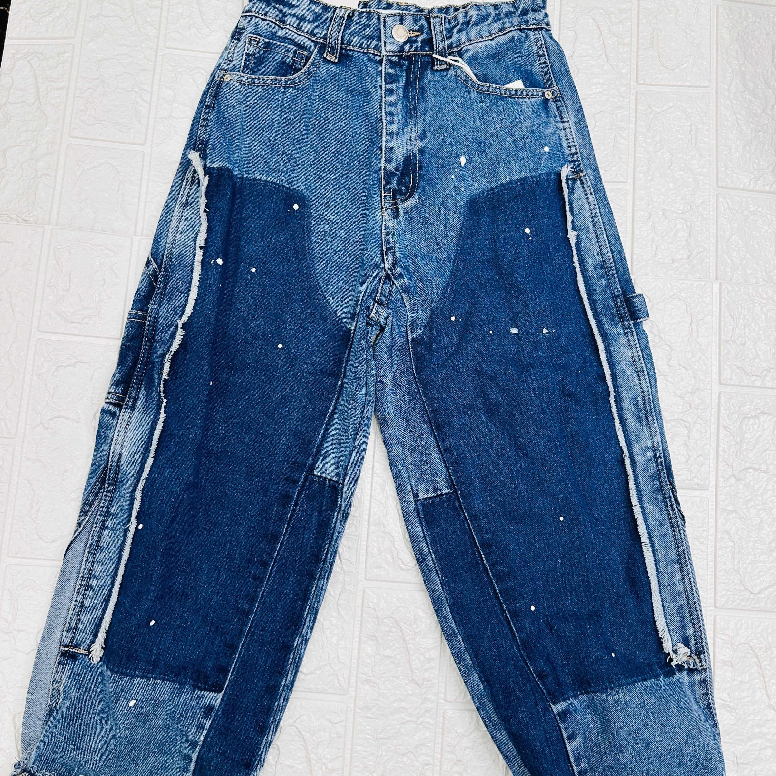 Jeans Modello Ballon blu