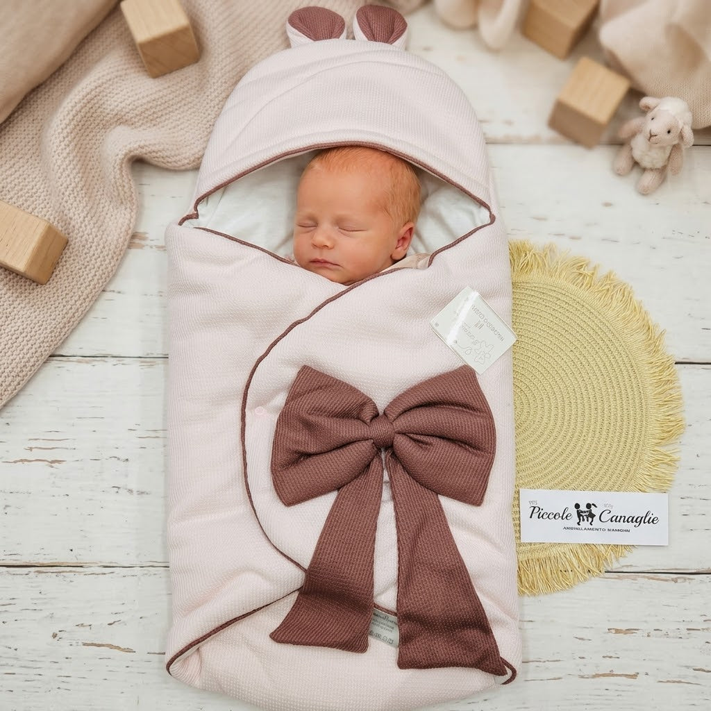Baby Sacco Fiocco Nazareno Gabrielli Ng5772 Rosa