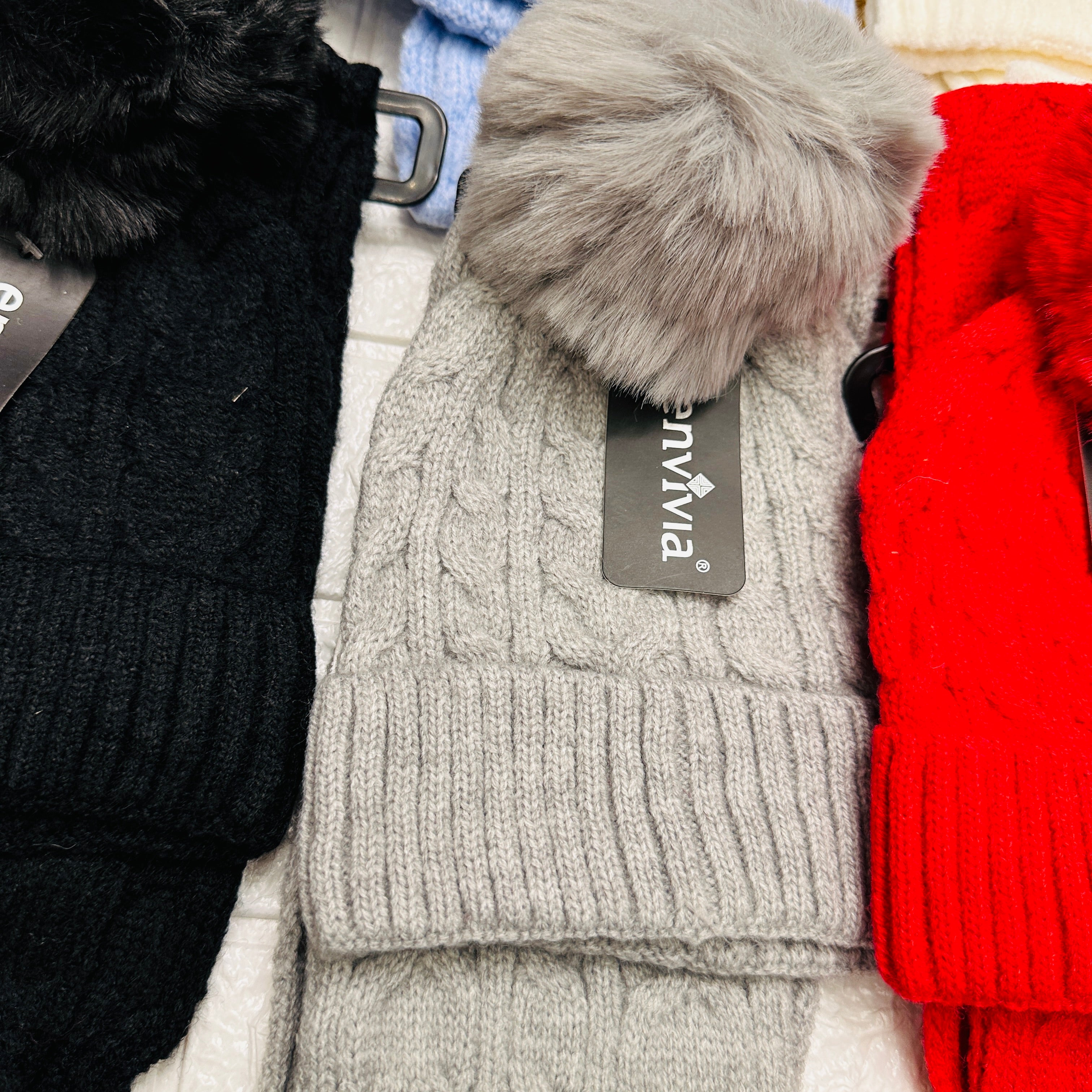 Cappello + sciarpa trecce J33