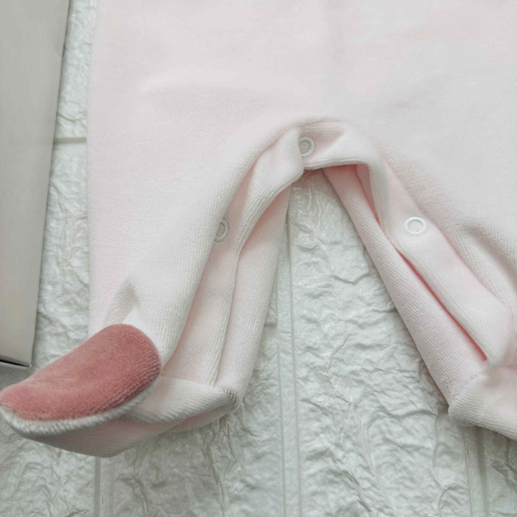 Set nascita ciniglia cuore Rosa Antico