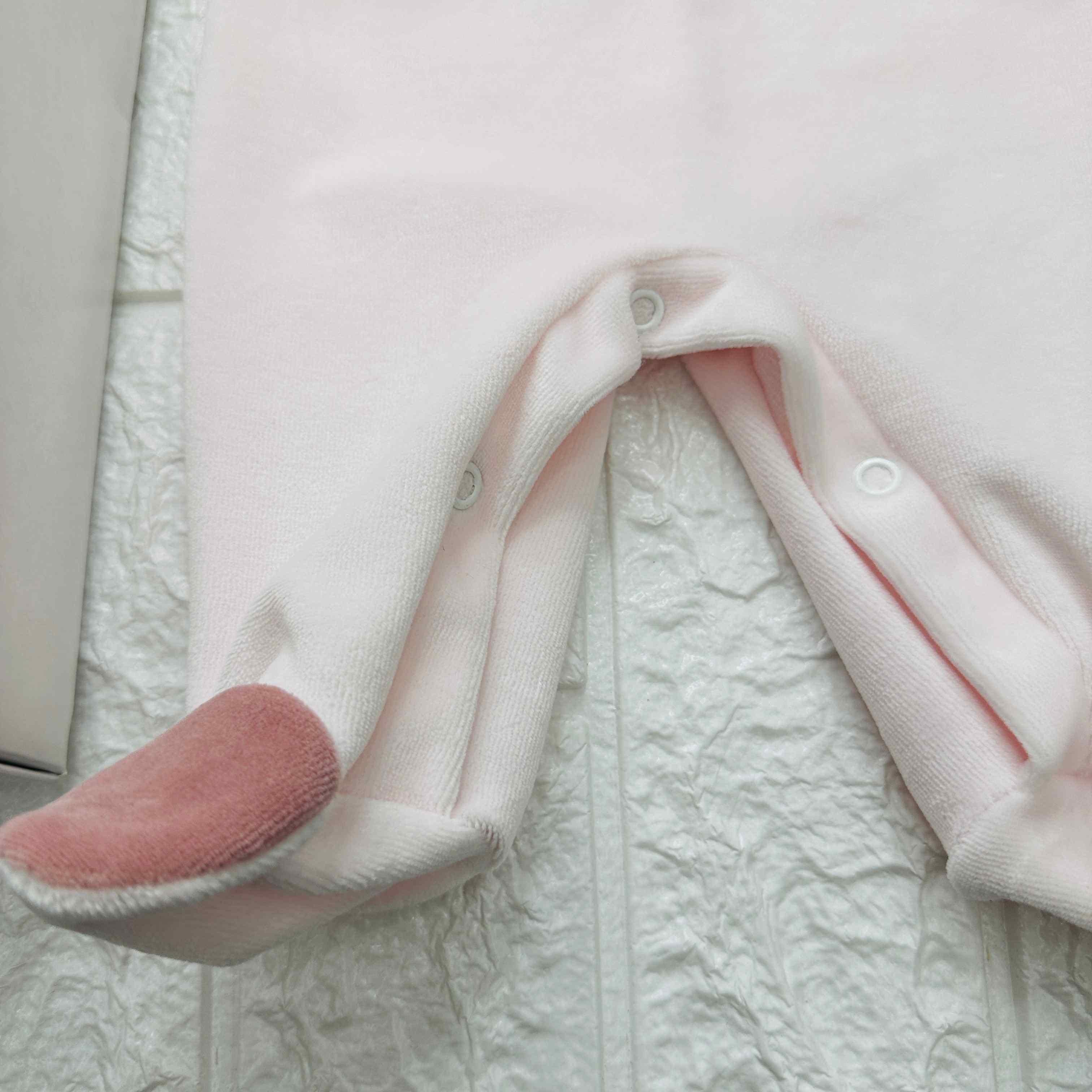 Set nascita ciniglia cuore Rosa Antico