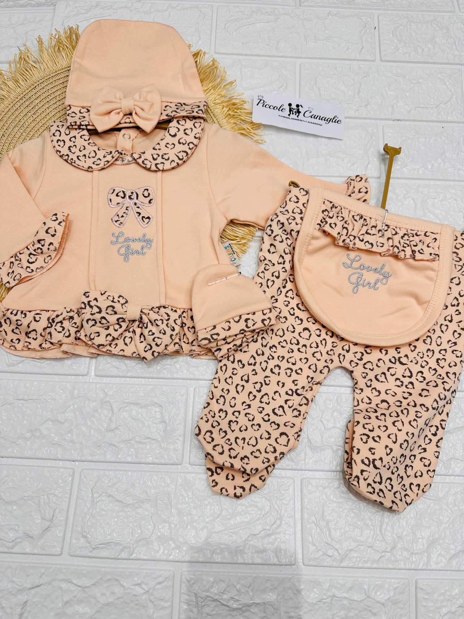 Tutina Completo Cotone Con Accessori Animalier