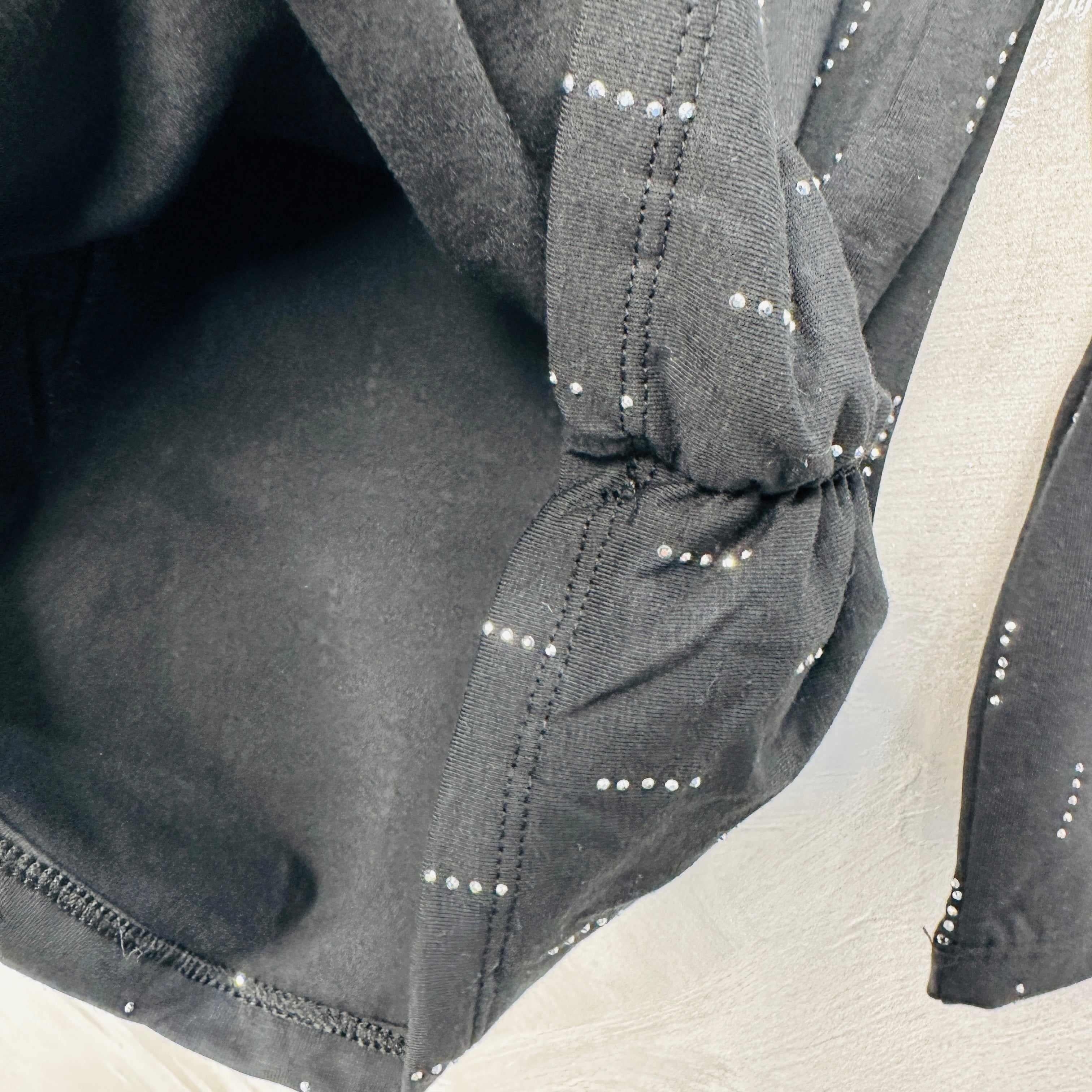Maglia Bimba Brillantini nera