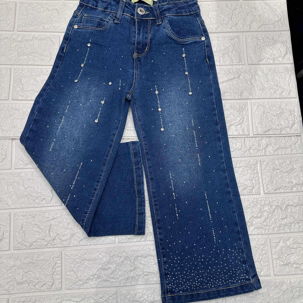 Jeans bimba brillantini PT5003