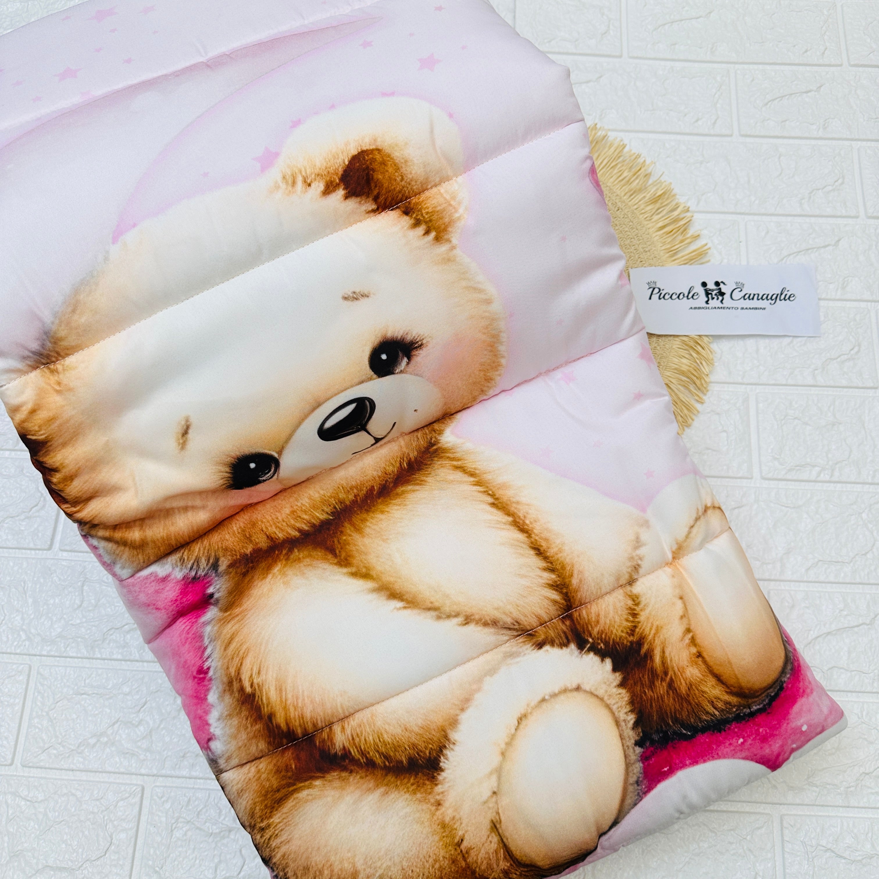 Coperta Culla Rosa
