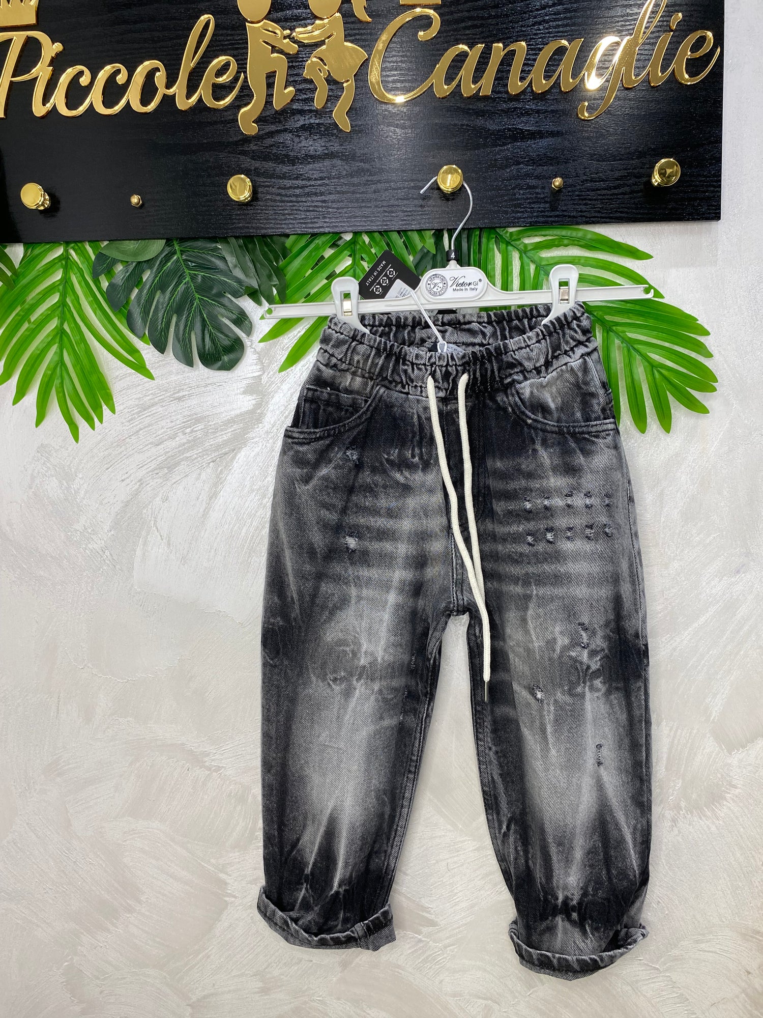 Jeans Grigio Fume  Style Fighetto 604