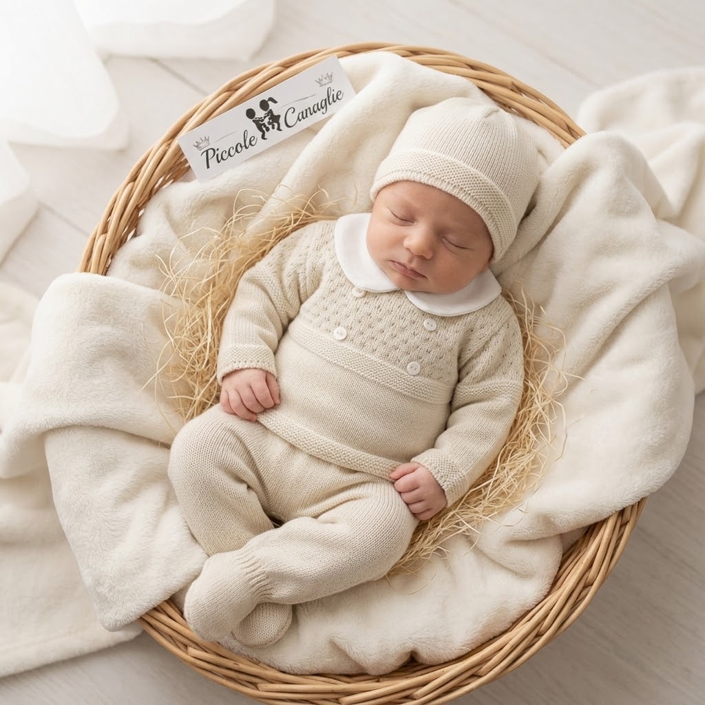 Completo Tutina  Neonato Beige 1109