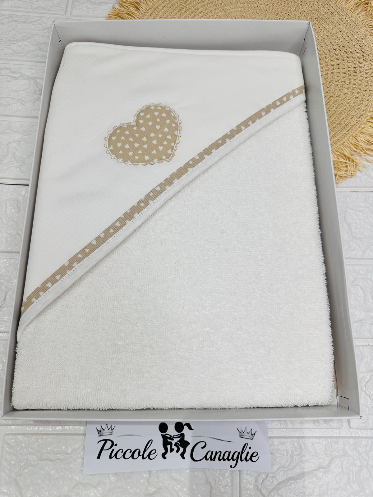 Accappatoio Cuoricino Beige  At001105rf