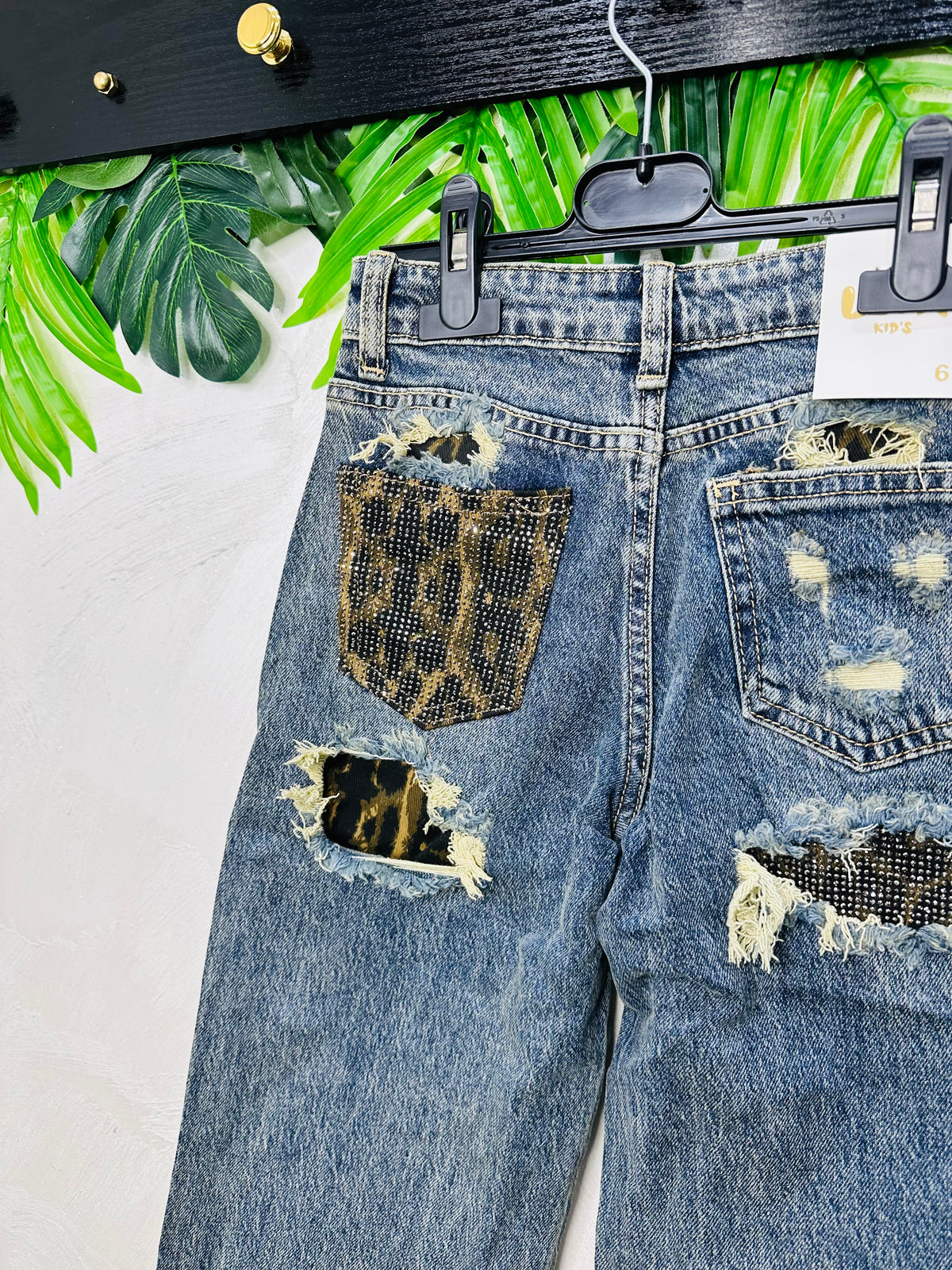 Jeans Vintage Baddie Animalier Slavato Yg153
