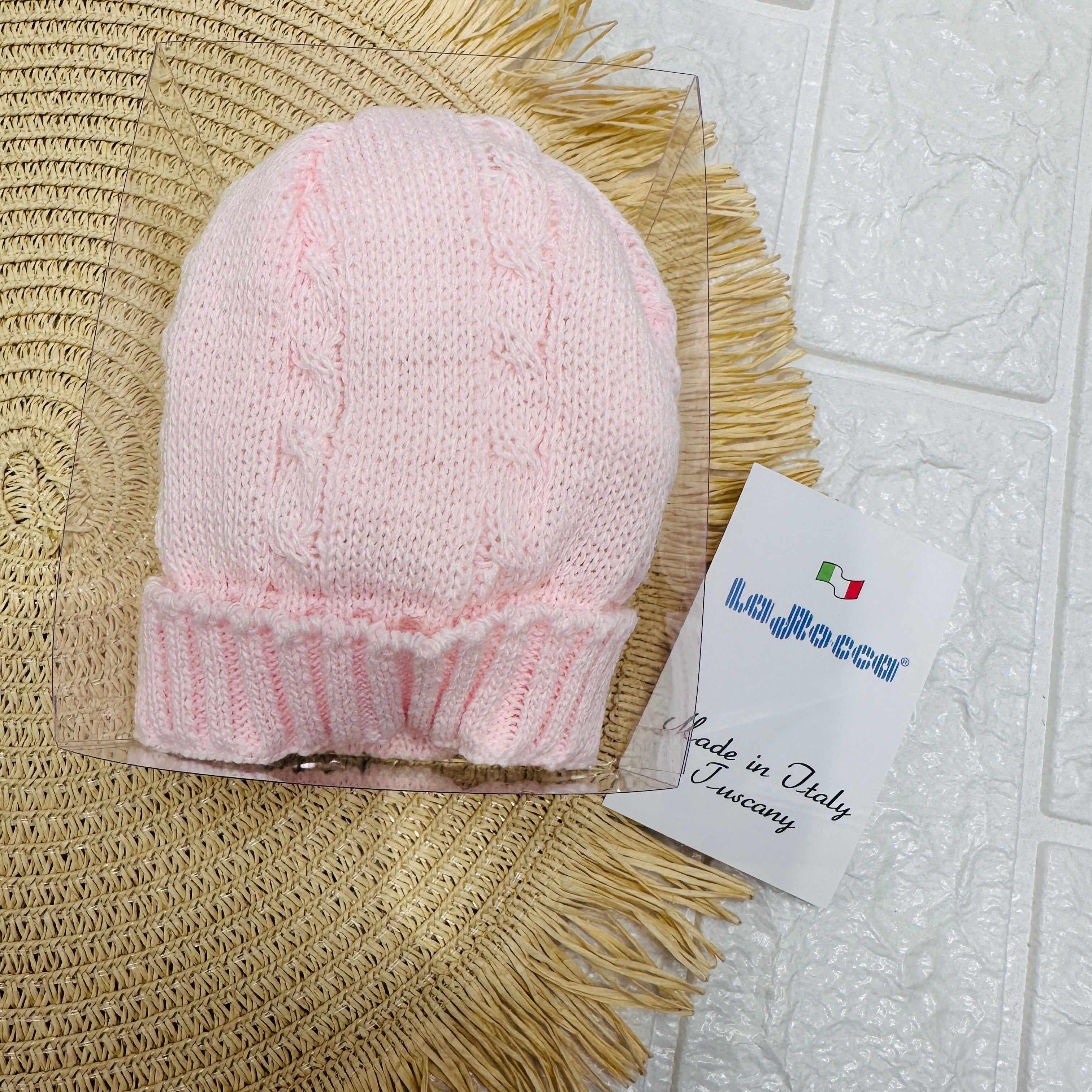 Cappellino lana Rosa c206