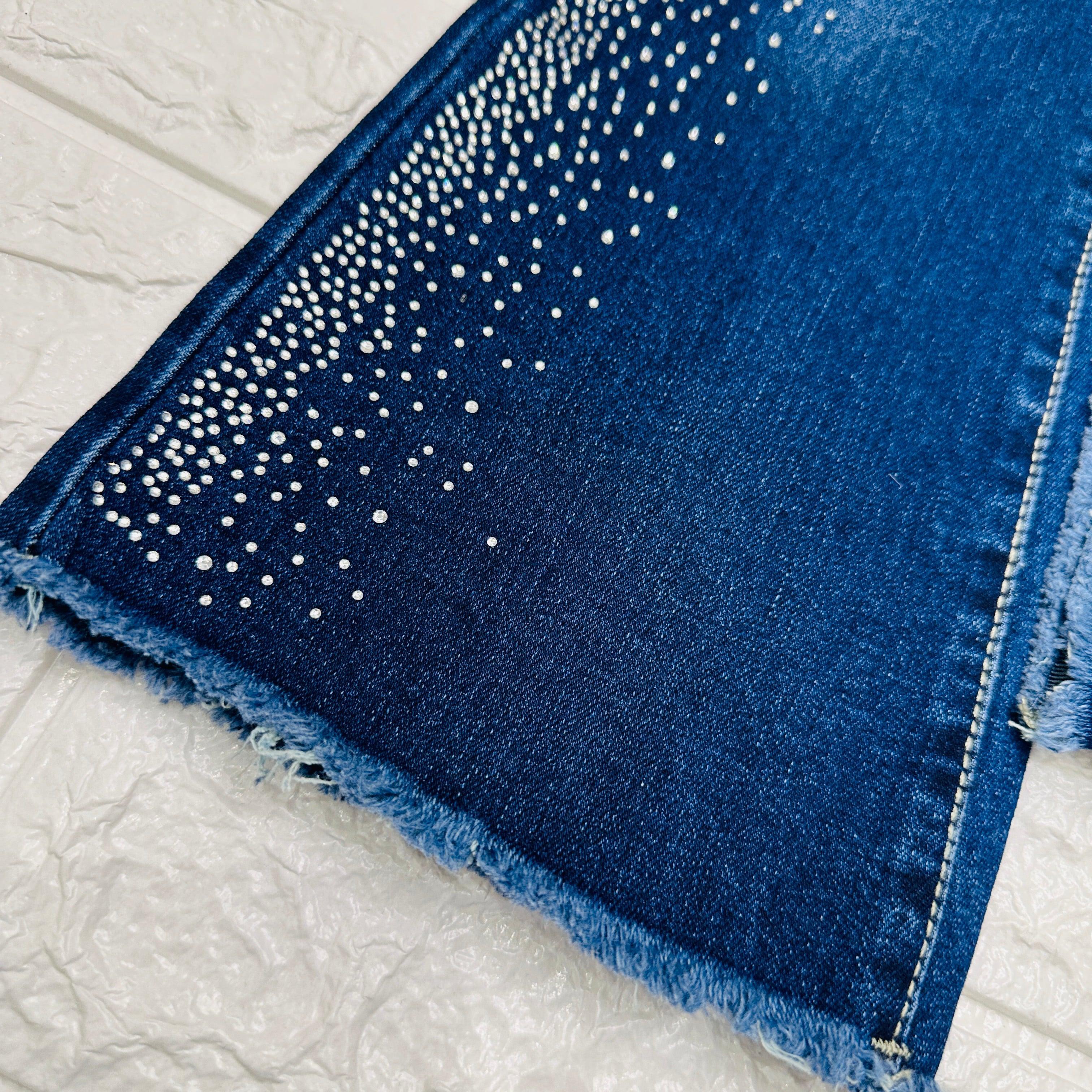 Jeans bimba brillantini Zs267