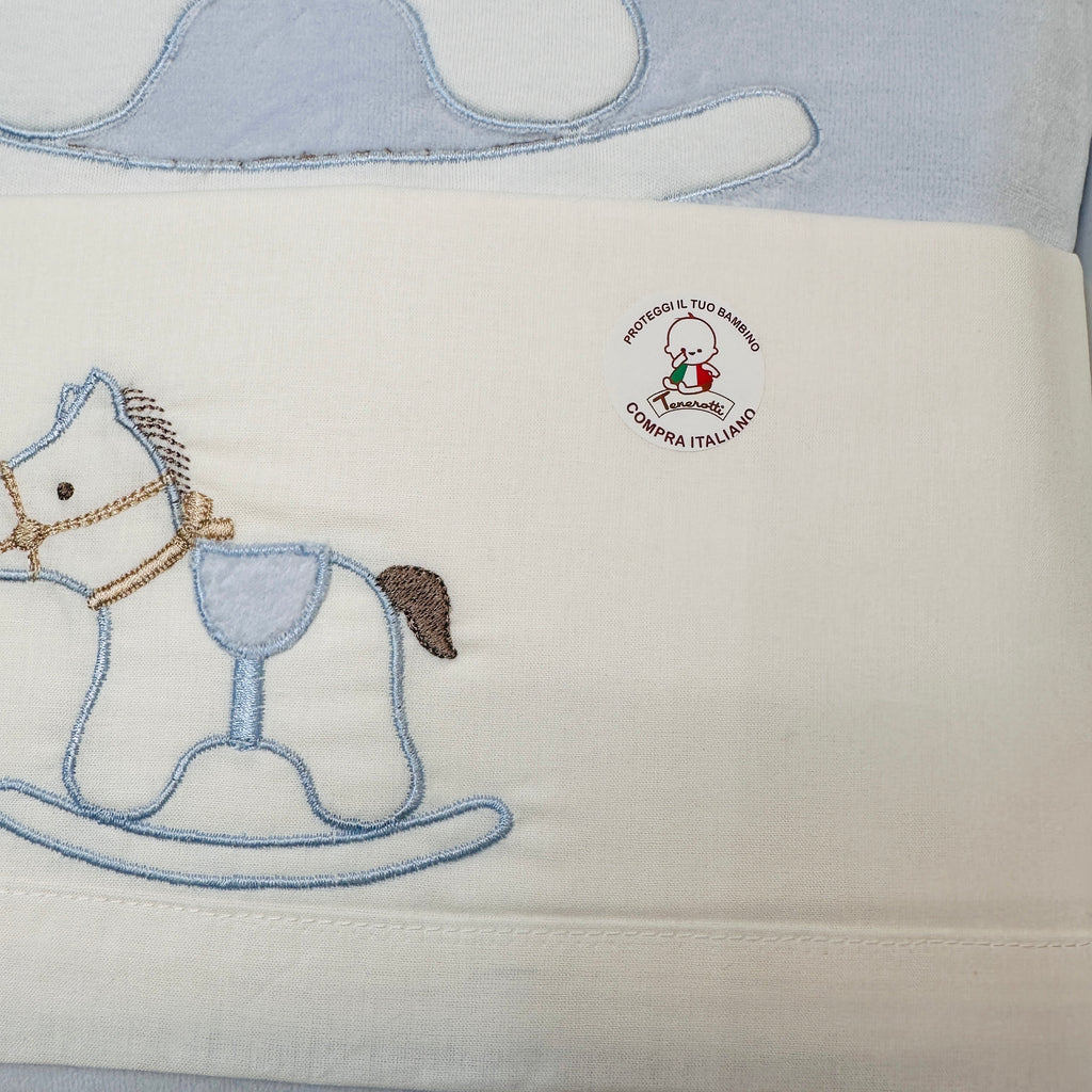 Set Completo Carrozzina cavallo celeste 35412