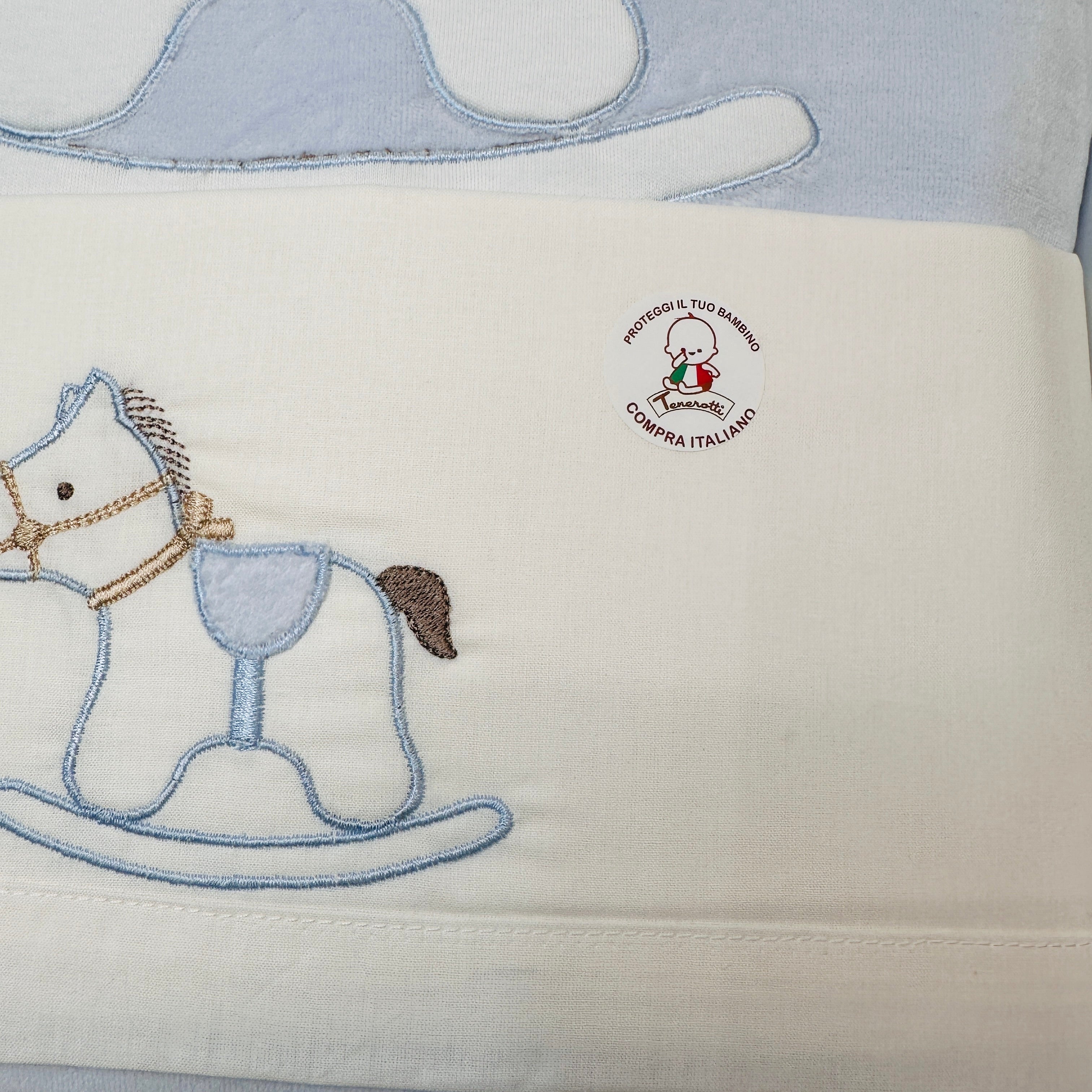 Set Completo Carrozzina cavallo celeste 35412