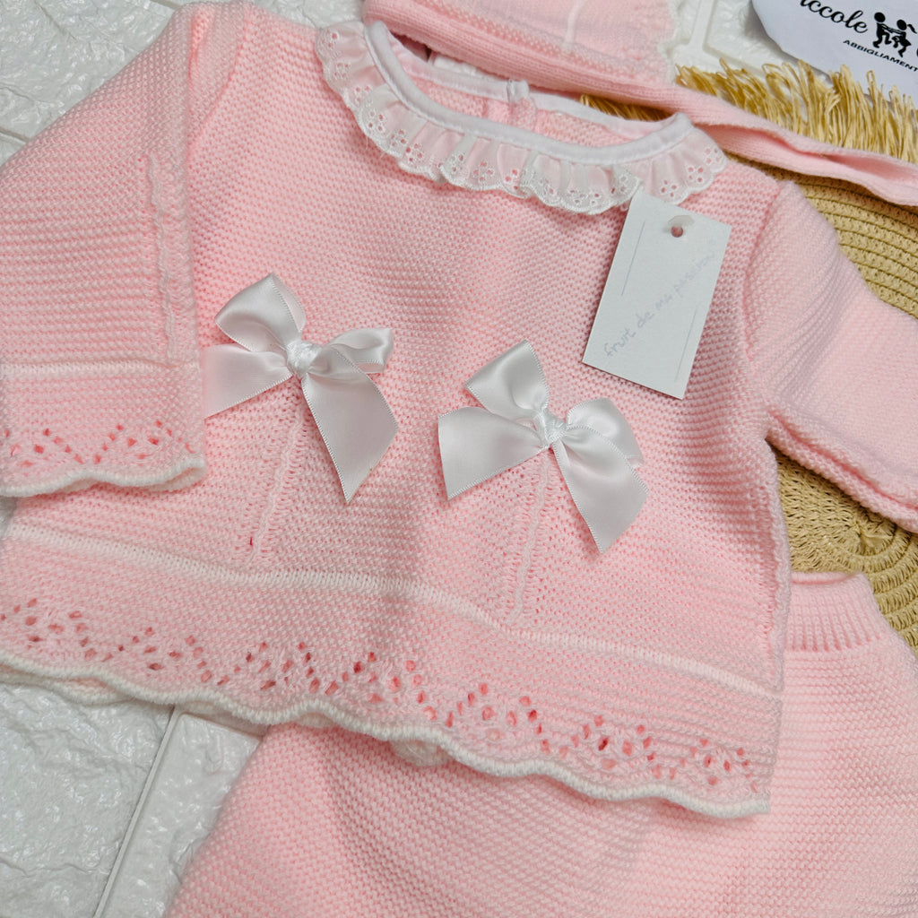 Completo 0-3 mesi rosa 1063