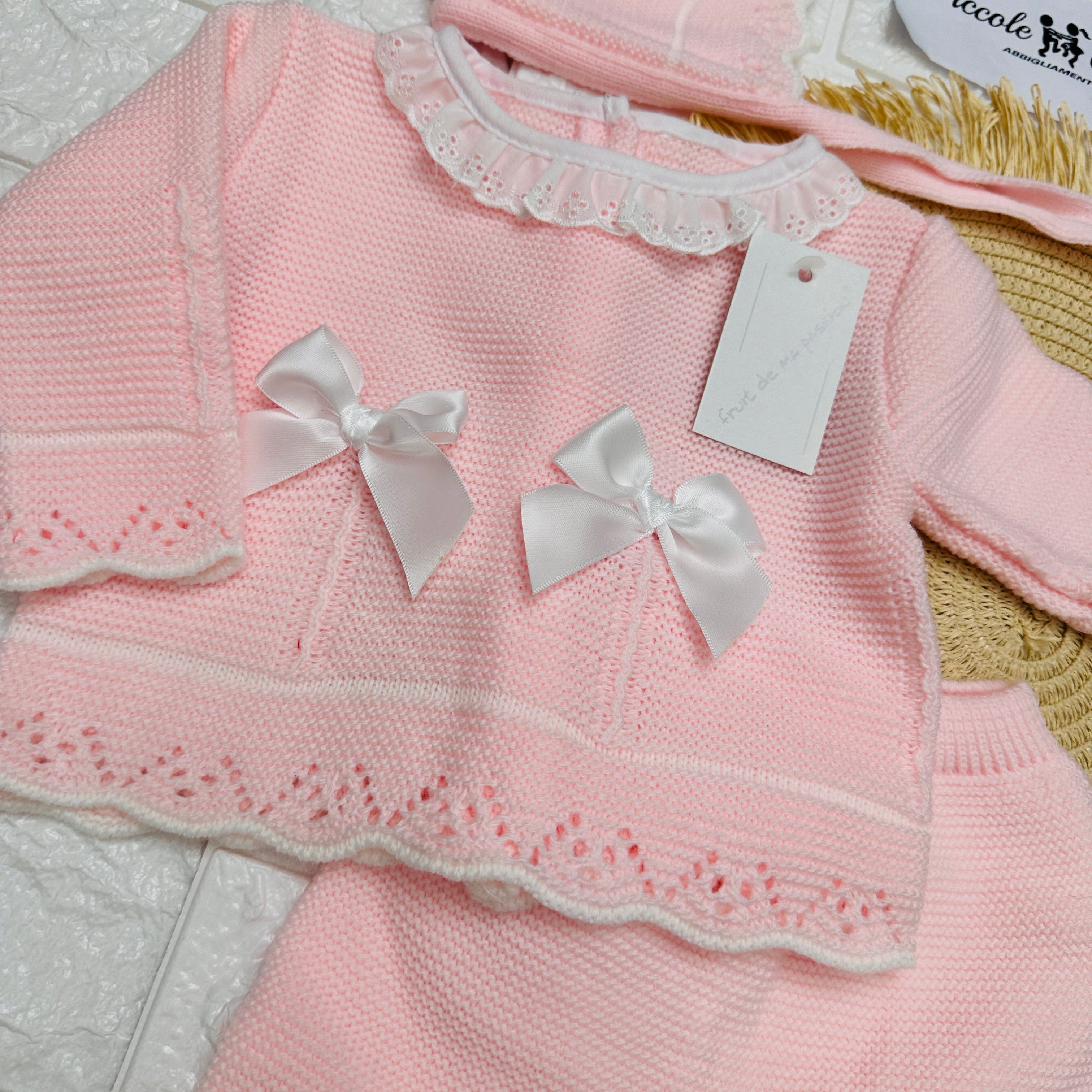 Completo 0-3 mesi rosa 1063