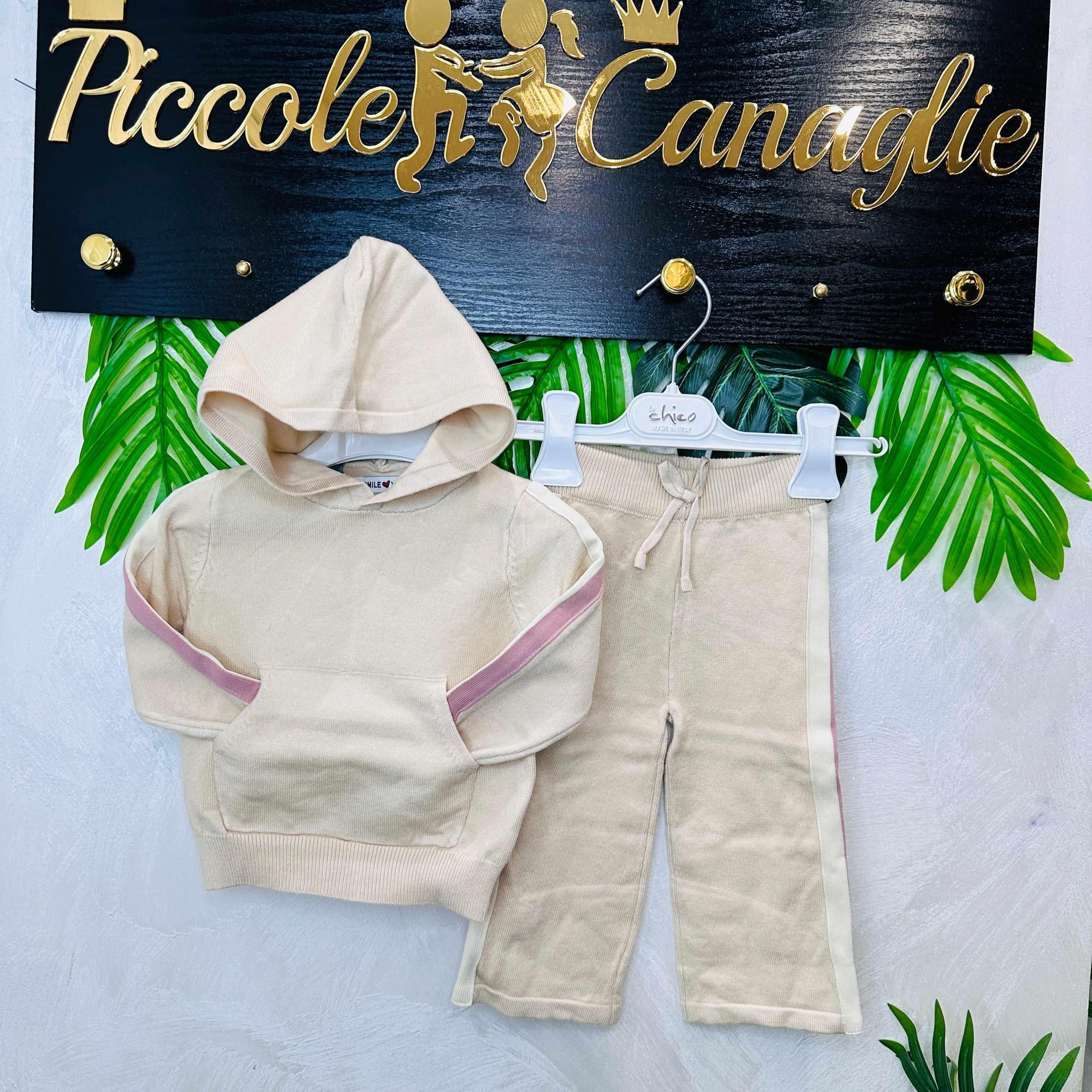 Completo freddy In maglia panna