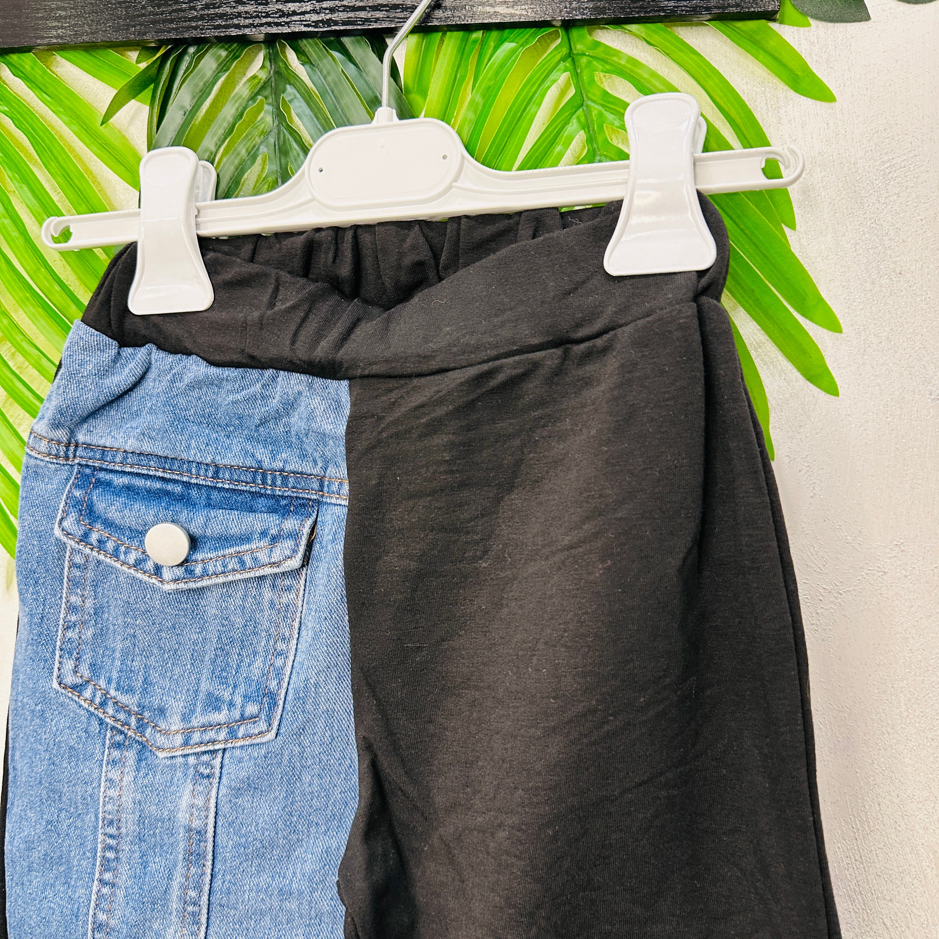 Tuta Style Denim nera Felpata