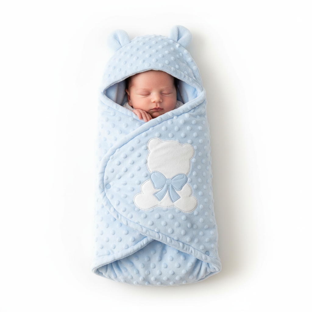 Baby Sacco Orso Fiocchetto Dis. 1amore Celeste 5794