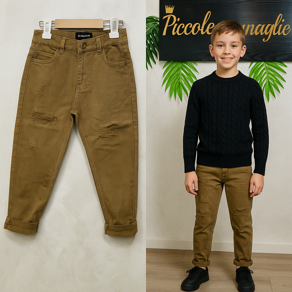 Pantalone Strappo Begie