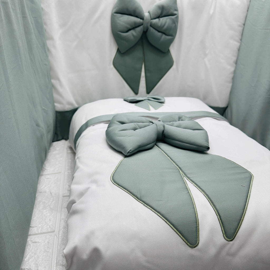Set completo culla fiocco verde