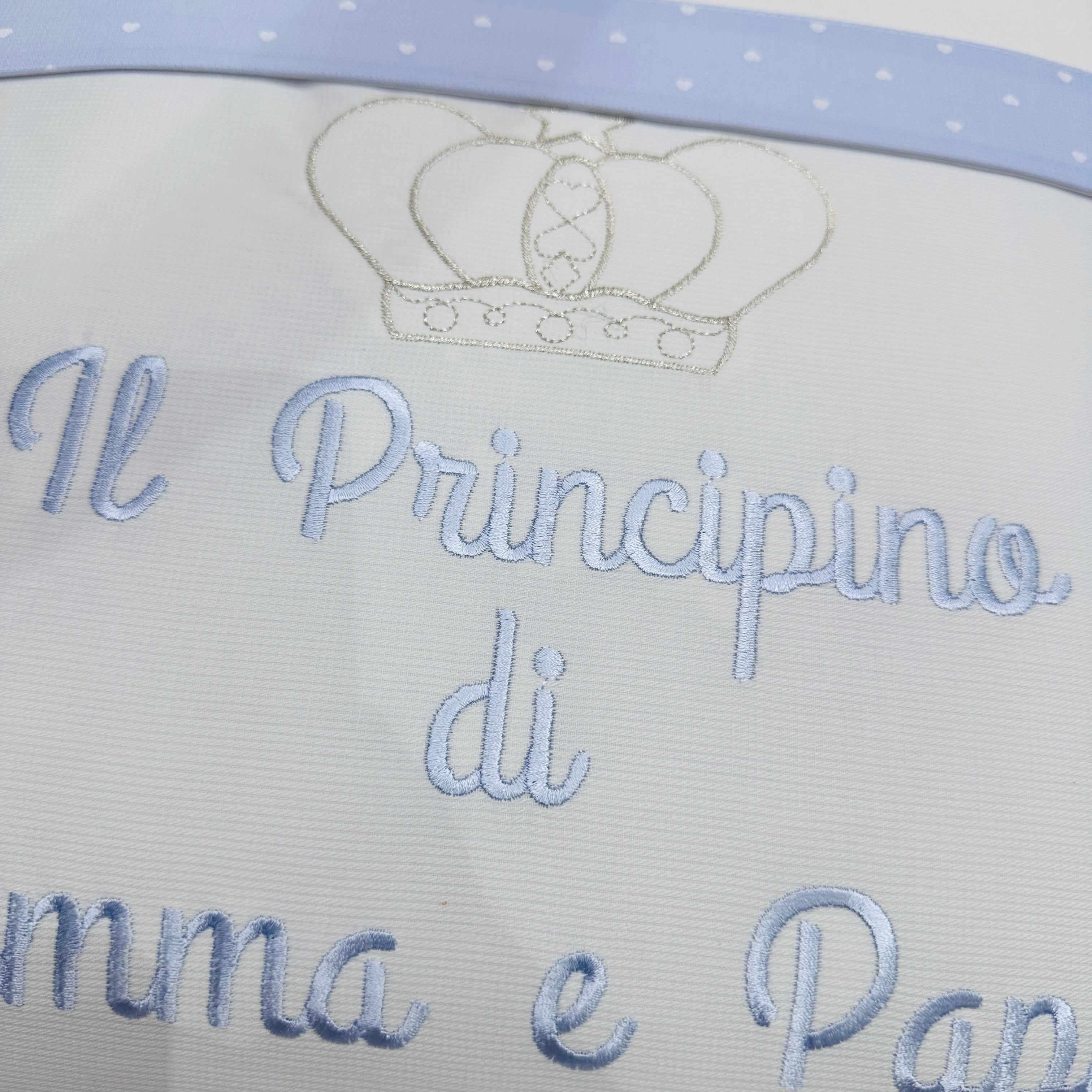 Set completo carrozzina principino Bianco