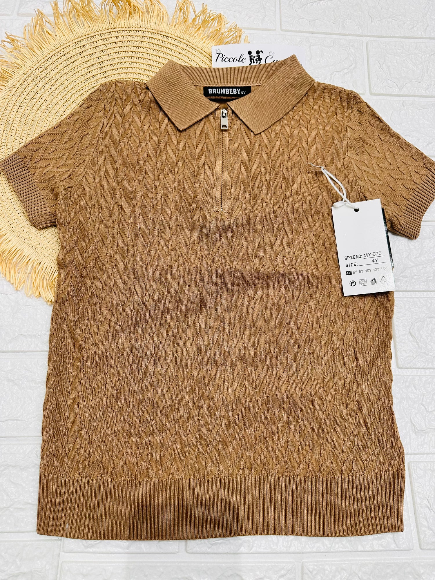 Maglia Filo  Cerniera Biscotto 070