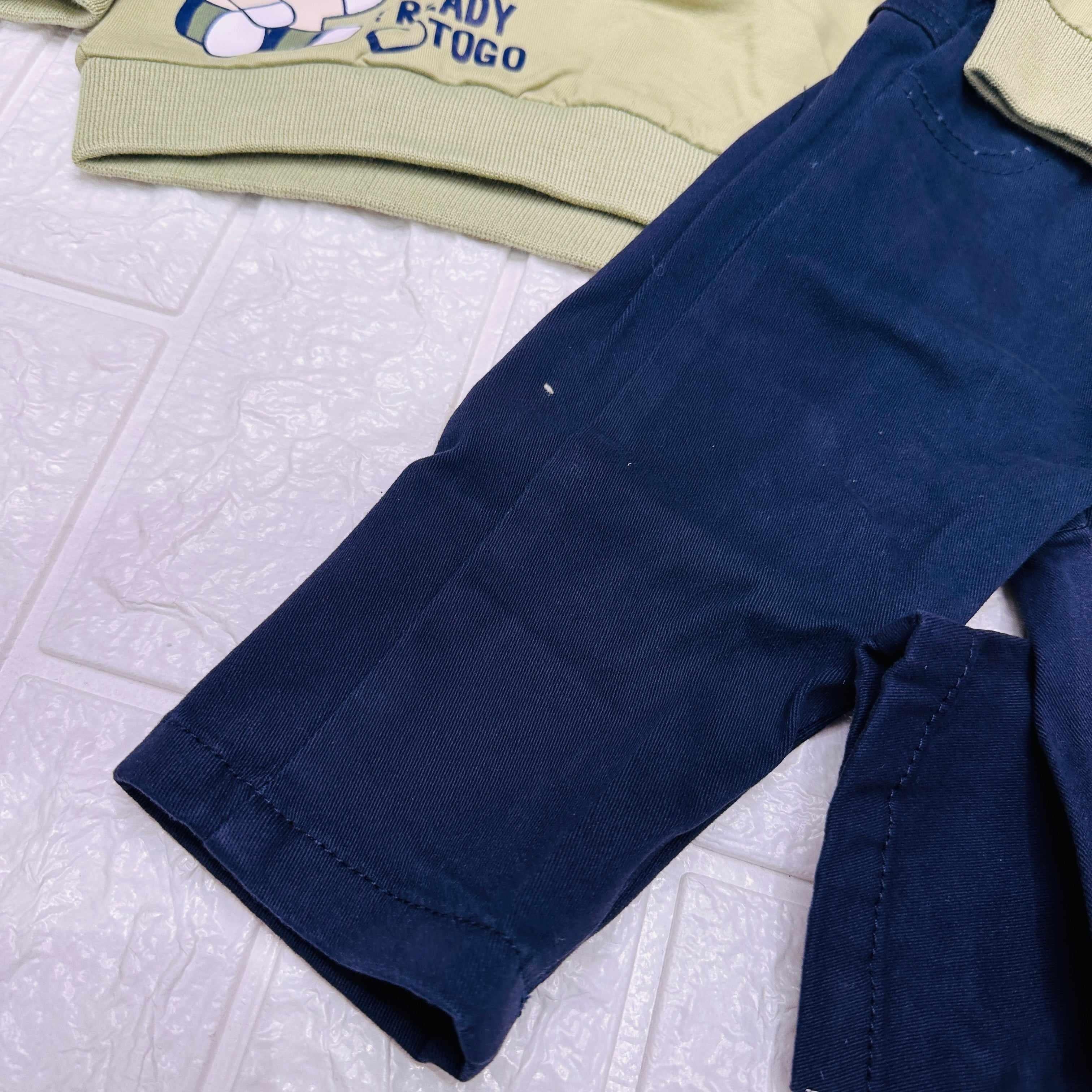 Completo Polo Bimbo verde
