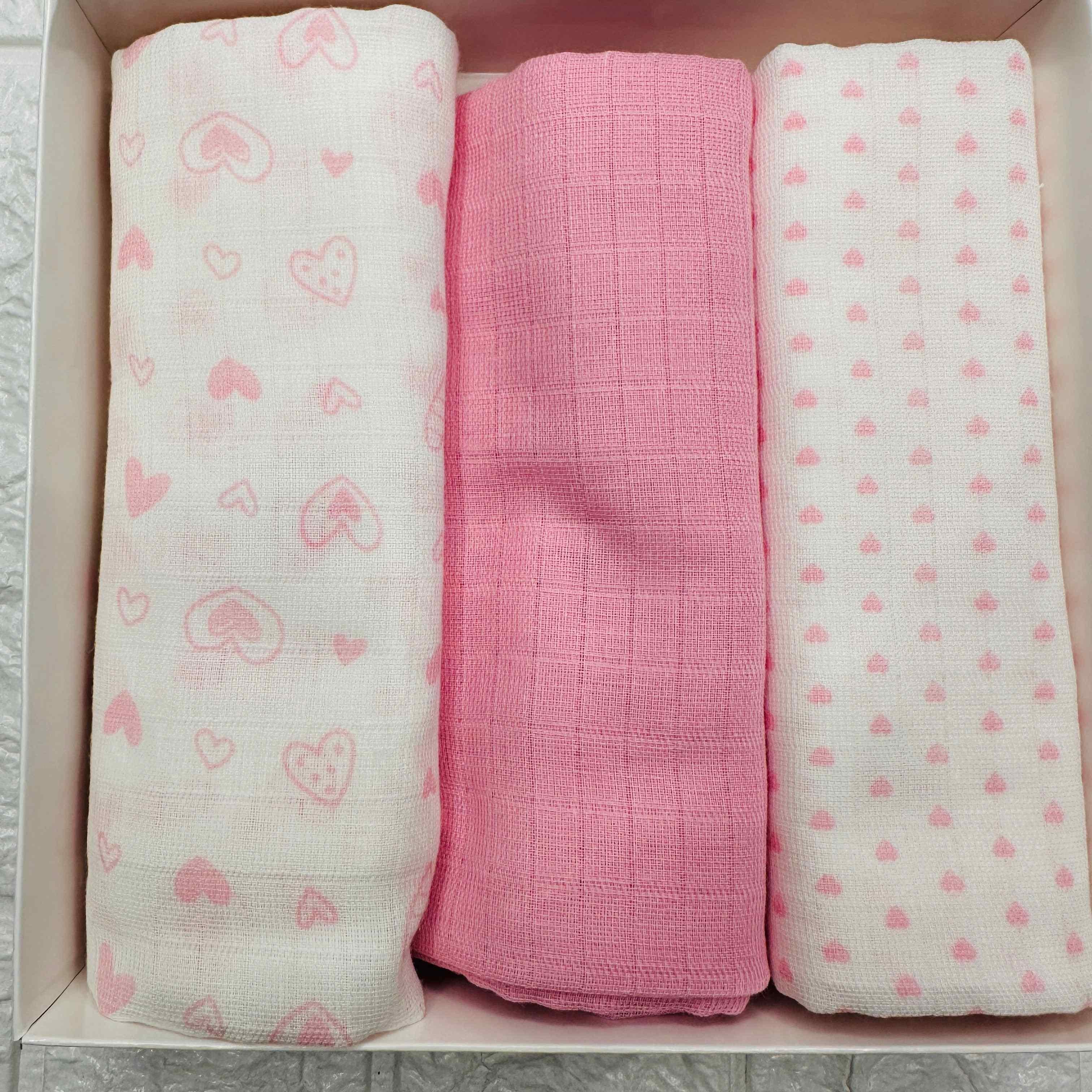 Asciugamani delicati rosa