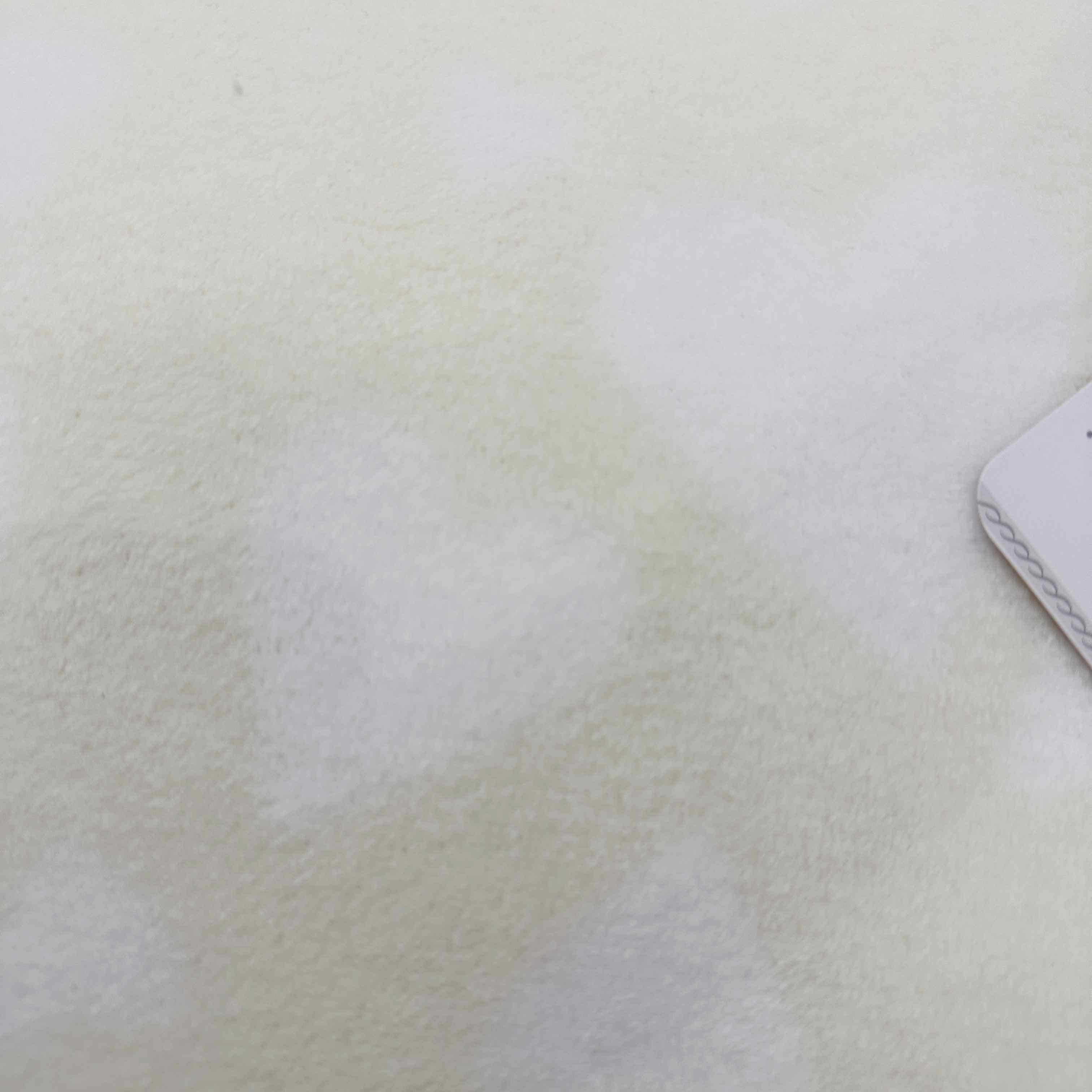 Coperta pile cuori panna