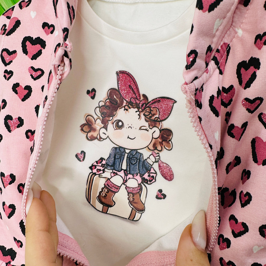 Tuta BabyLeopard Rosa
