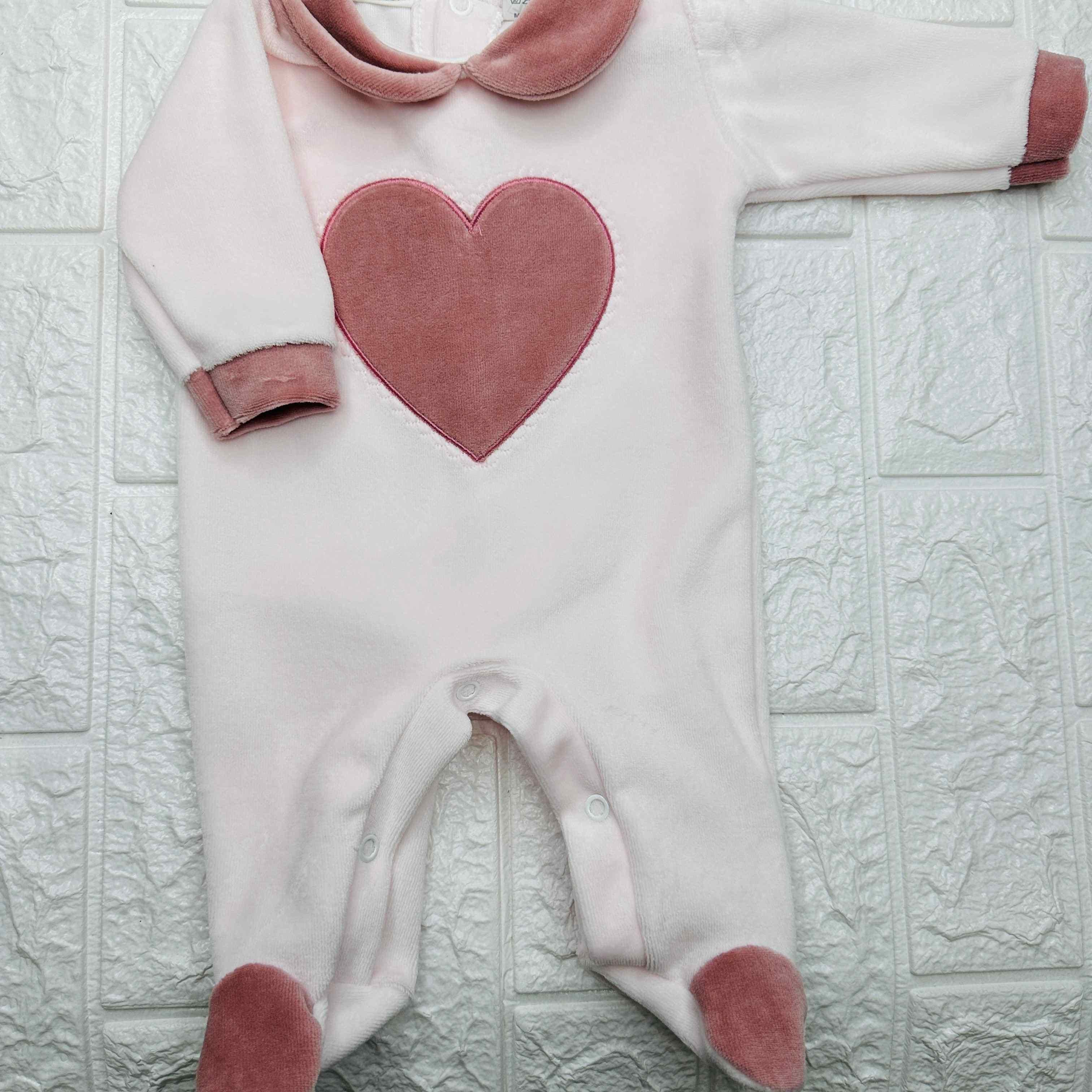 Tutina ciniglia Cuore rosa 30405