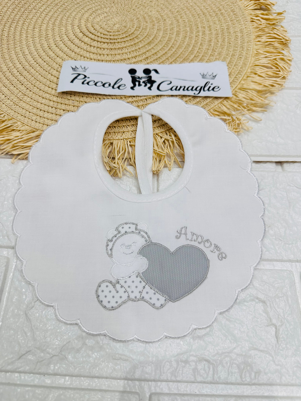 Bavetta Orsetto Amore Grigia  Bv 0076