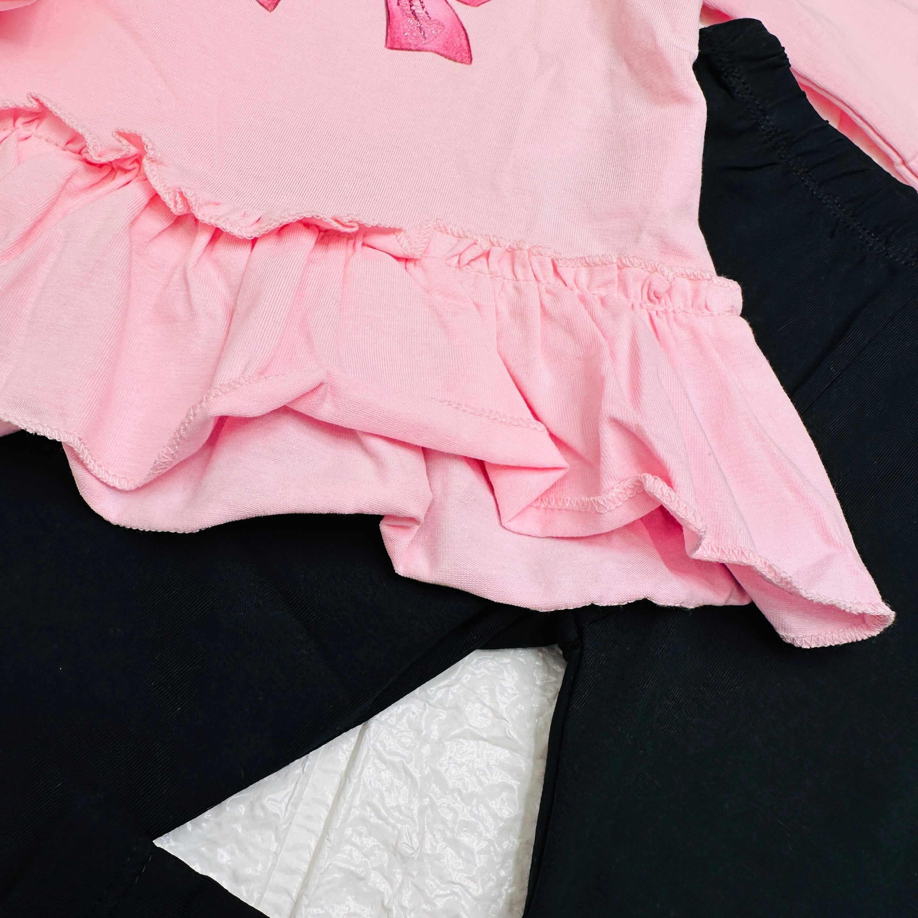 Maglia e leggings gattina rosa