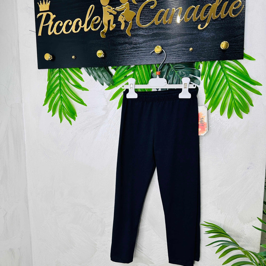 Leggins Blu Cotone
